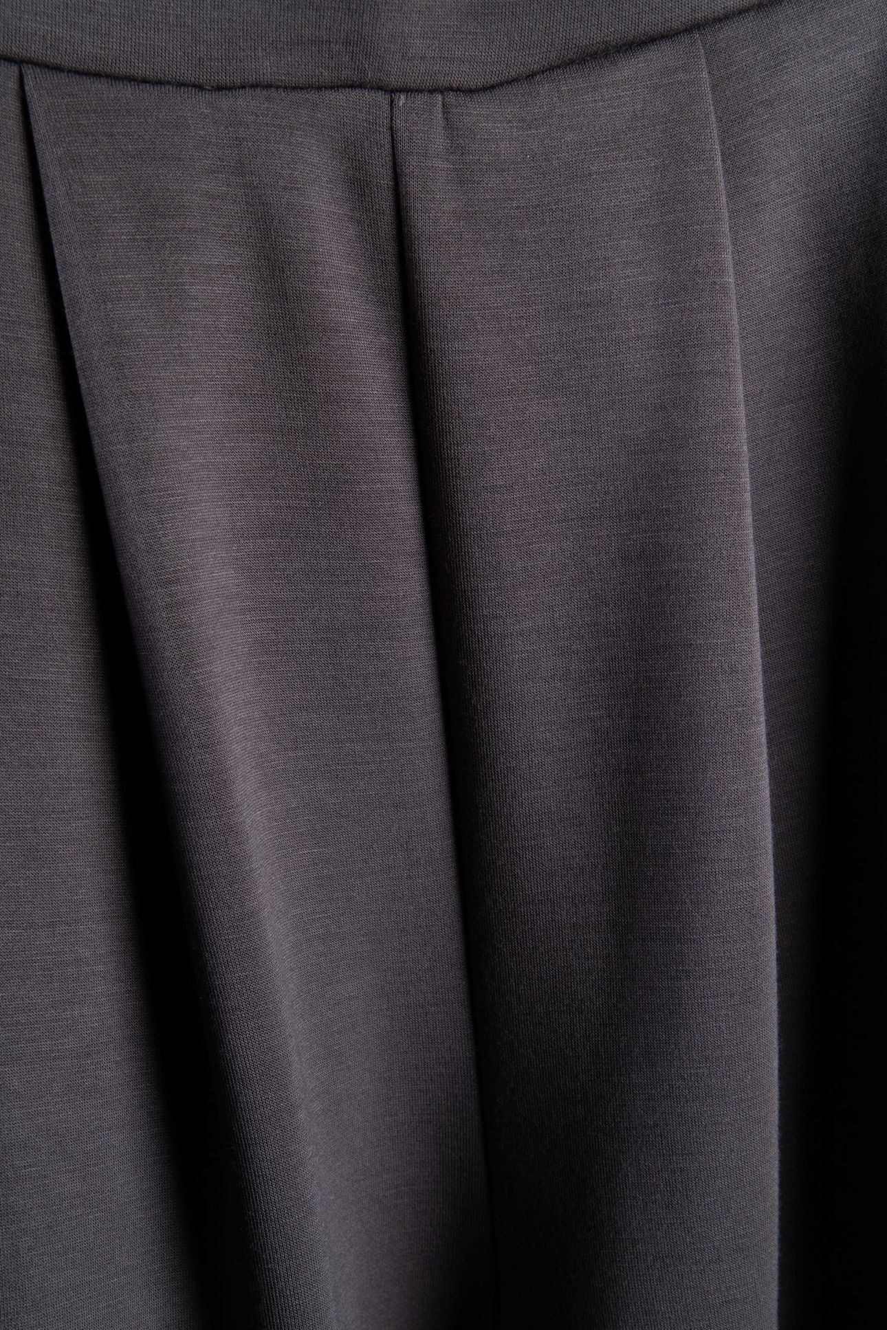 WIDE LEG DRAPE TROUSER CHARCOAL 4