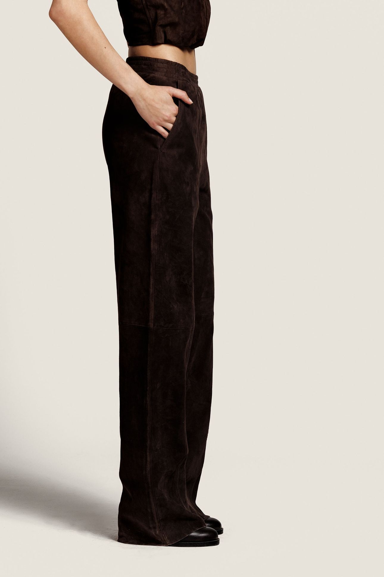 LUCCA TROUSER DARK BROWN 5