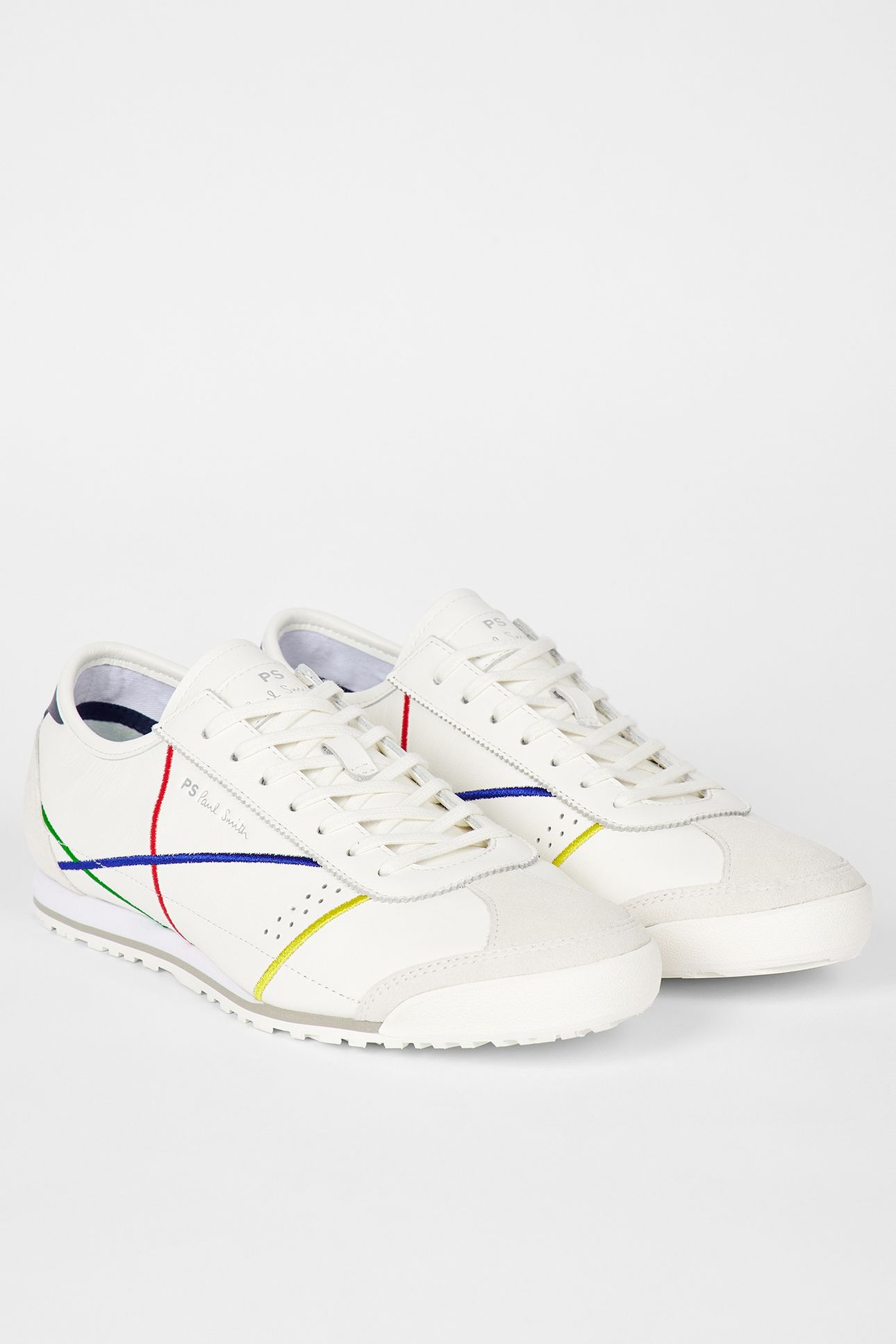 MENS SHOE MESTRE WHITE EMBROIDERY WHITE 3