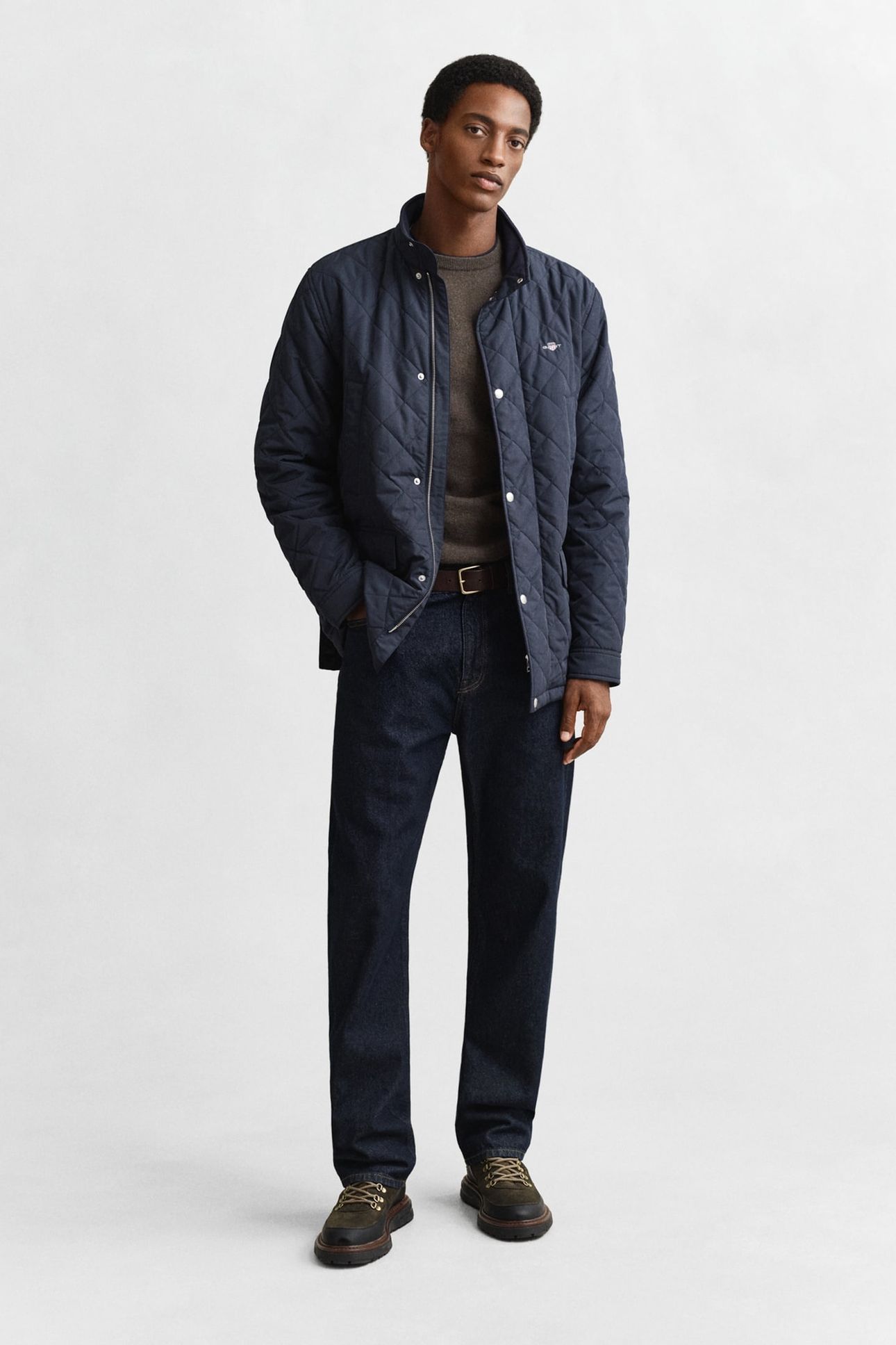 QUILTED WINDCHEATER MID JACKET EVENING BLUE 3