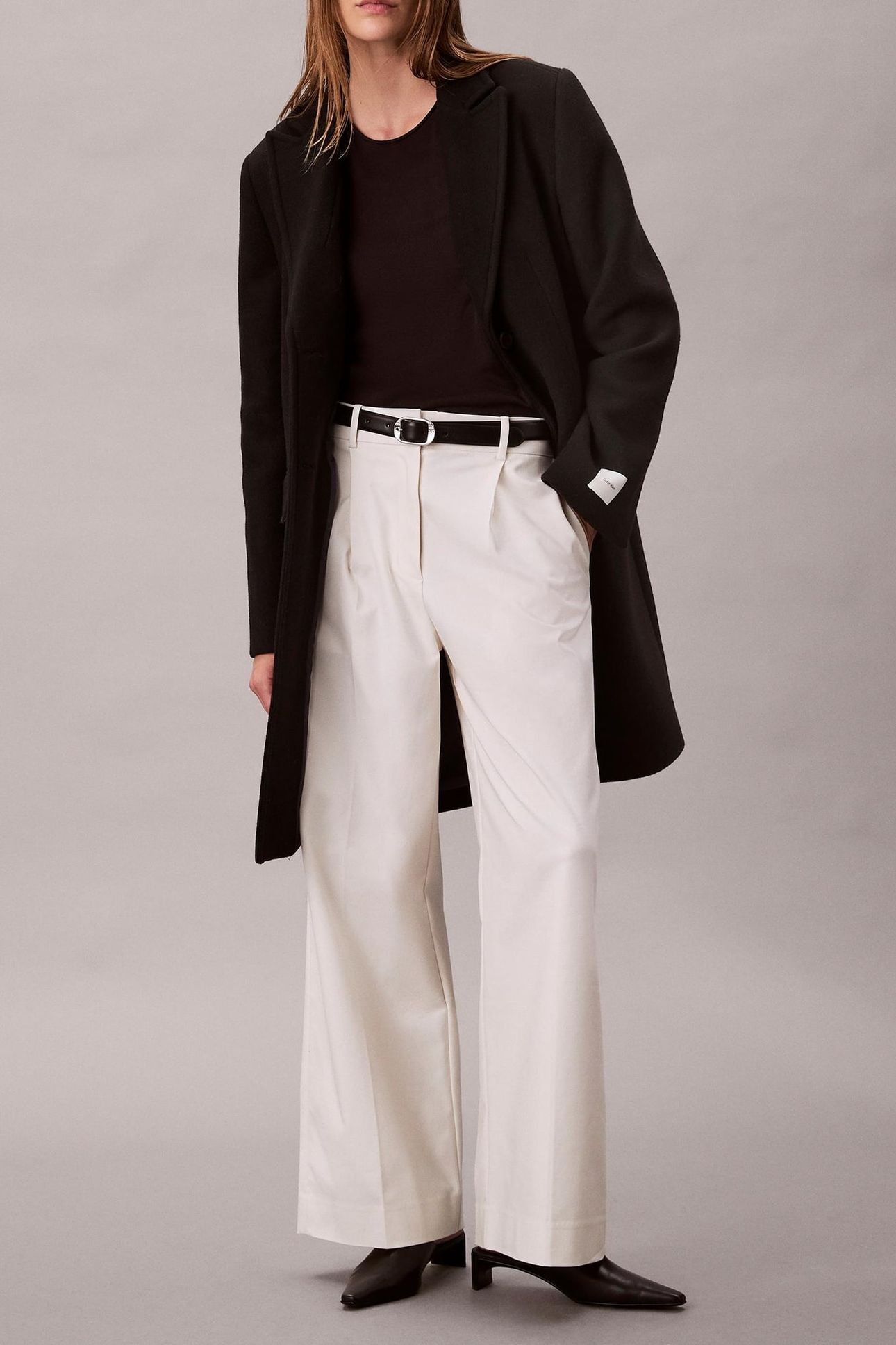 TAILORED SINGLE BREASTED COAT BLACK 1