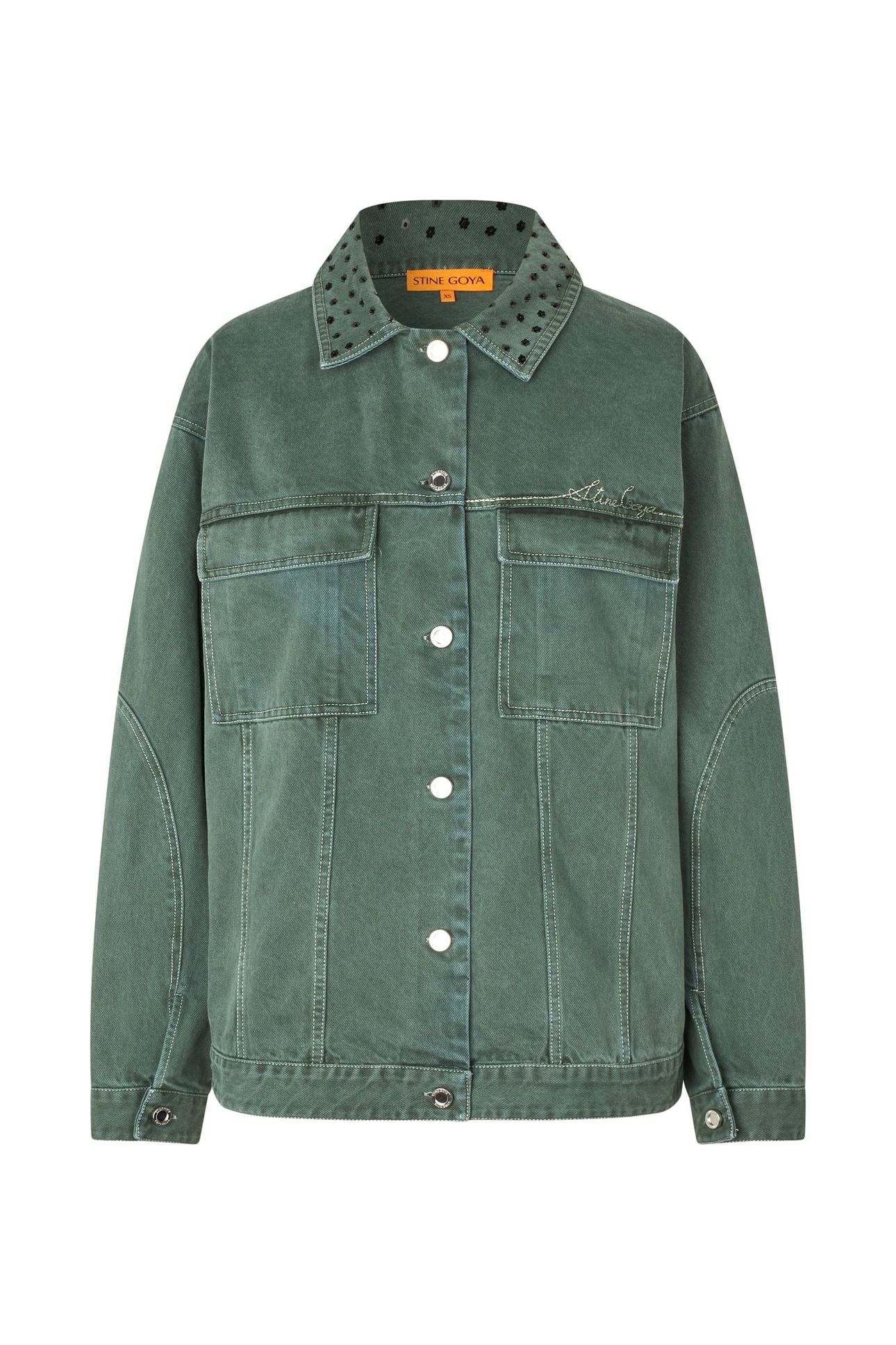 OVERSIZED POCKETS JACKET DARK GREEN 3