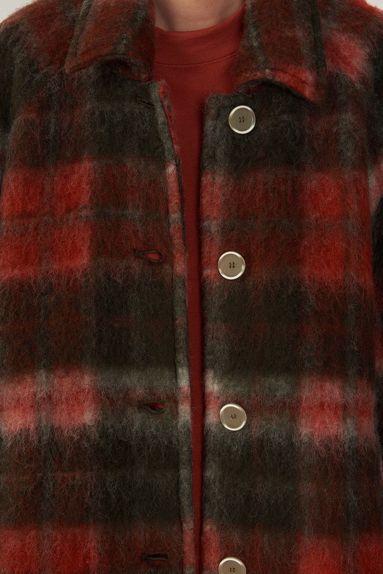 GEOMARK COAT KAKI TARTAN 7