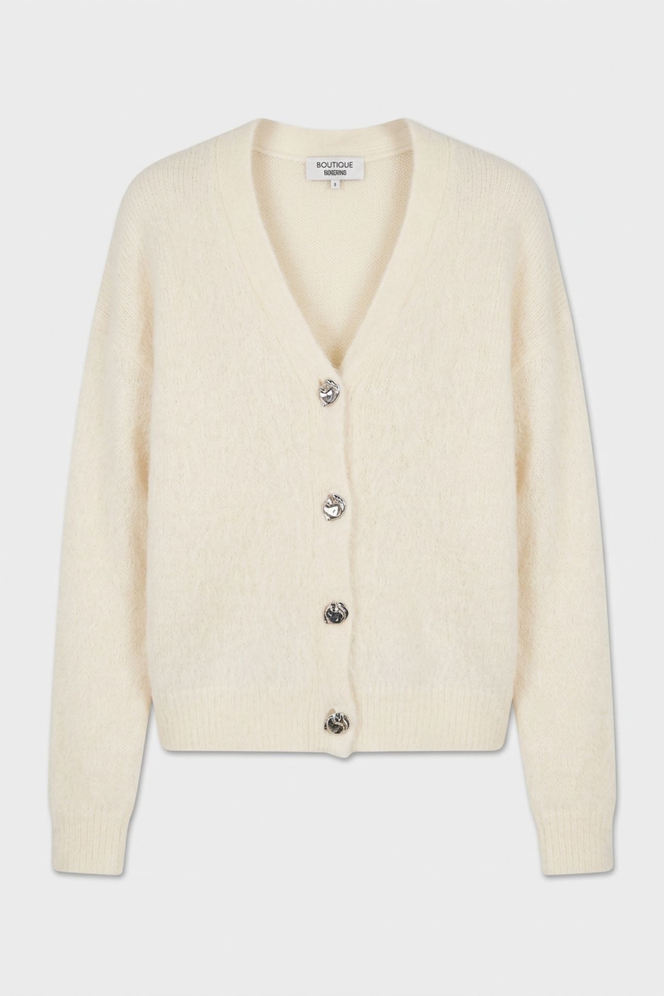 SHORT CARDIGAN ECRU 3