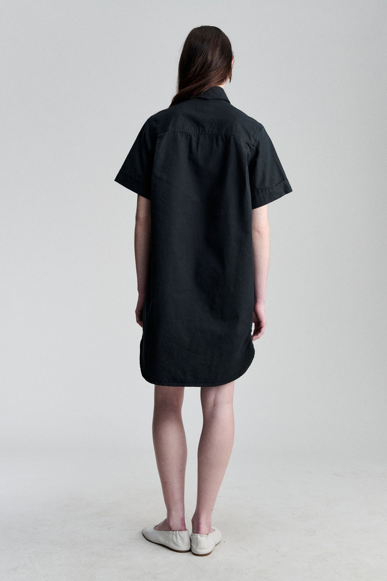 ARMY SHIRT DRESS BLACK 2