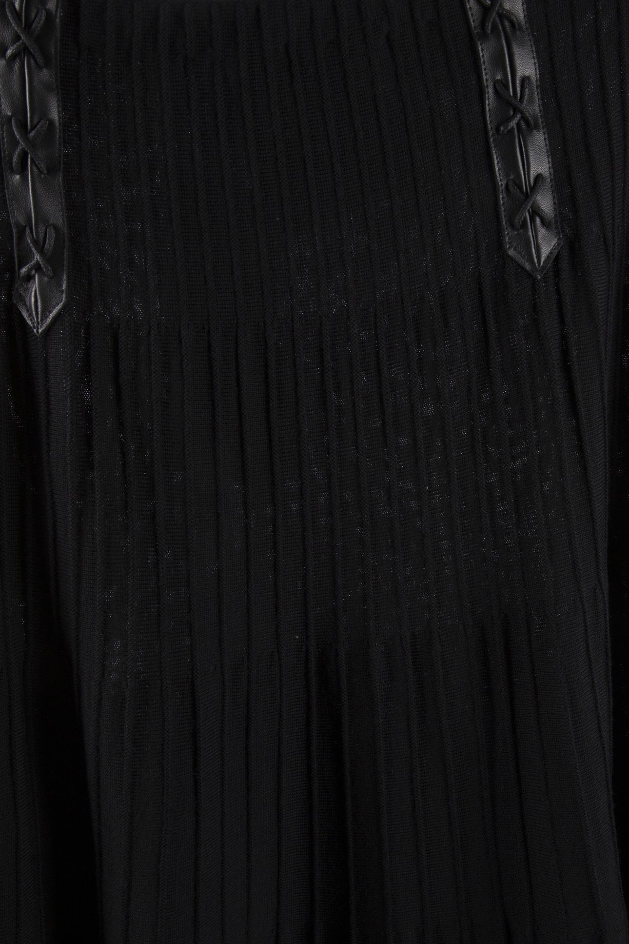 BONDAGE LACING WOOL SKIRT BLACK 4