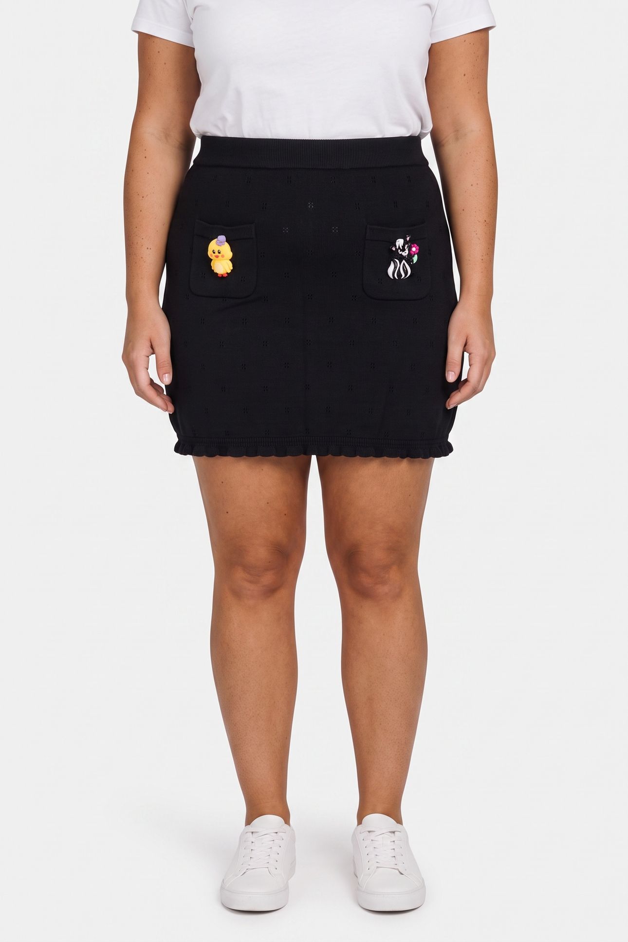 KNITTED SKIRT BLACK 1