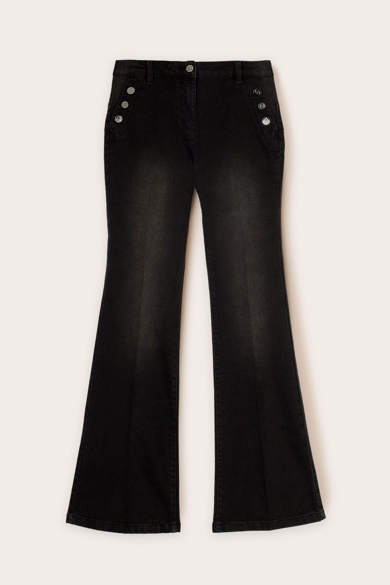 ELLE PUSH-UP FLARE JEANS BLACK 4