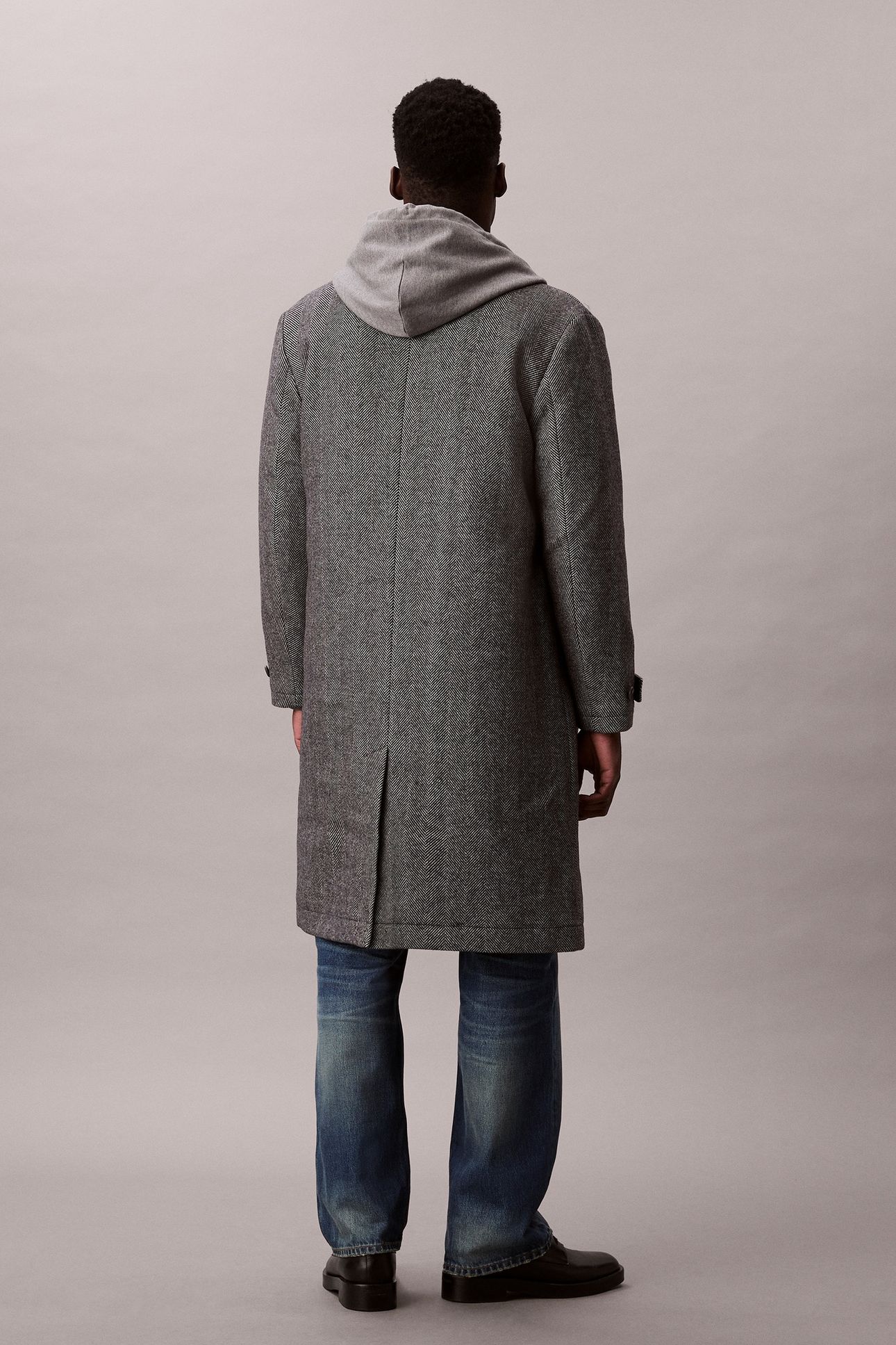 LS TECH WOOL BLEND COAT BLACK 2