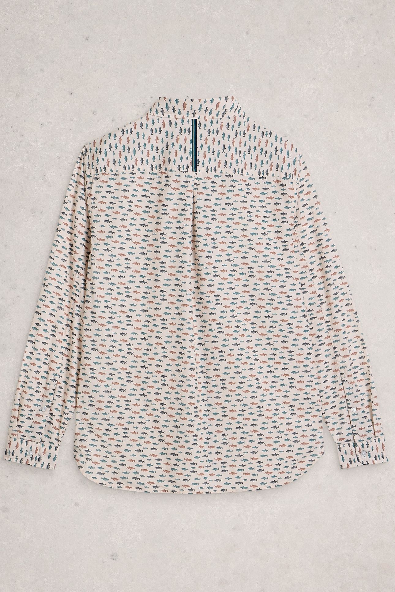 MULTI FISH PRINTED SHIRT WHITE PRINT 2