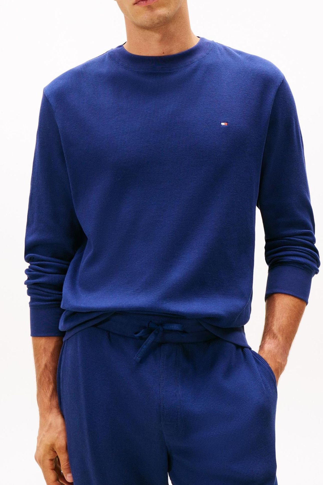 LS WAFFLE TOP PREPPY NAVY 1