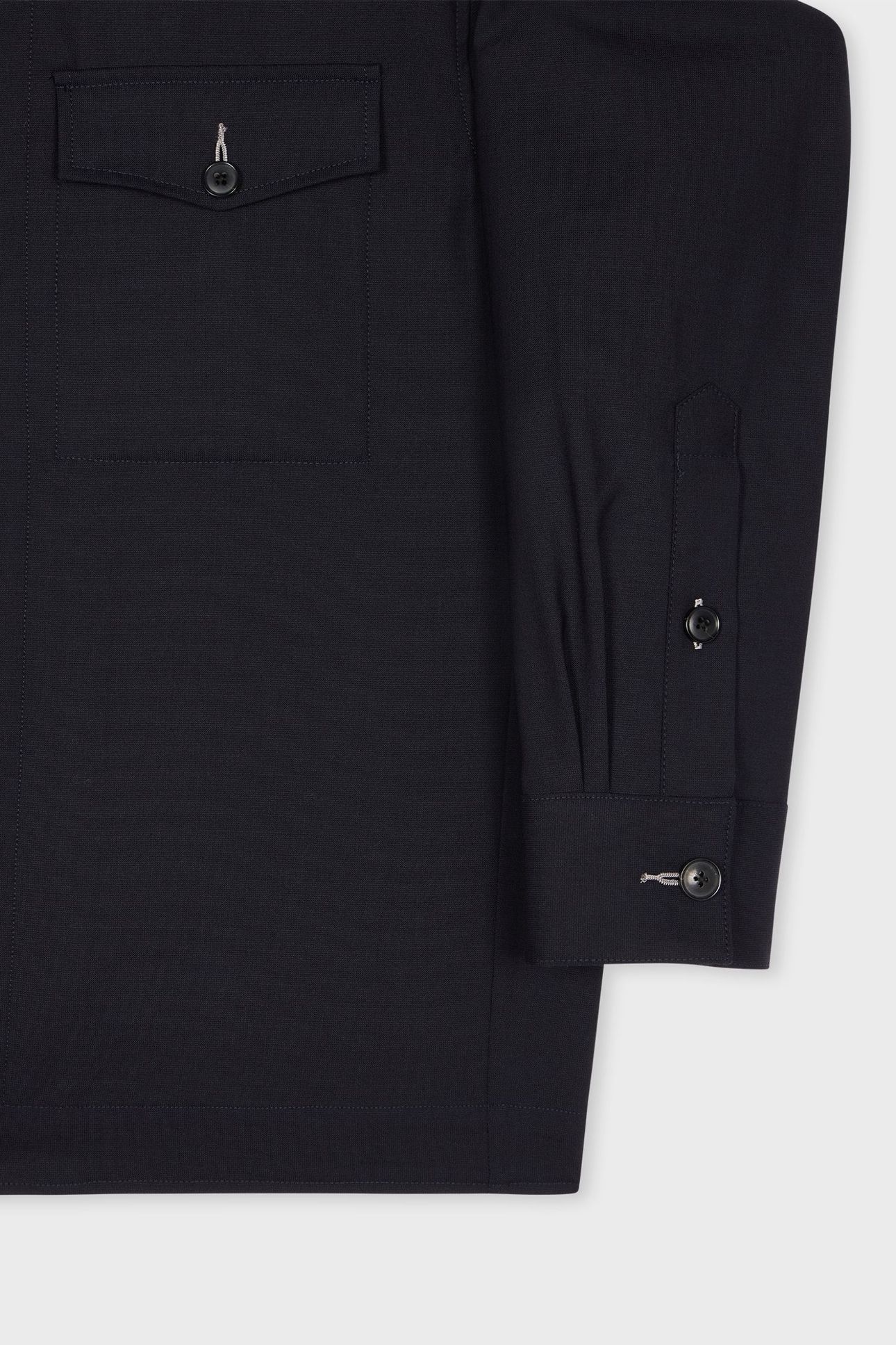 MENS ZIP SHIRT JACKET VERY DARK NAVY 8
