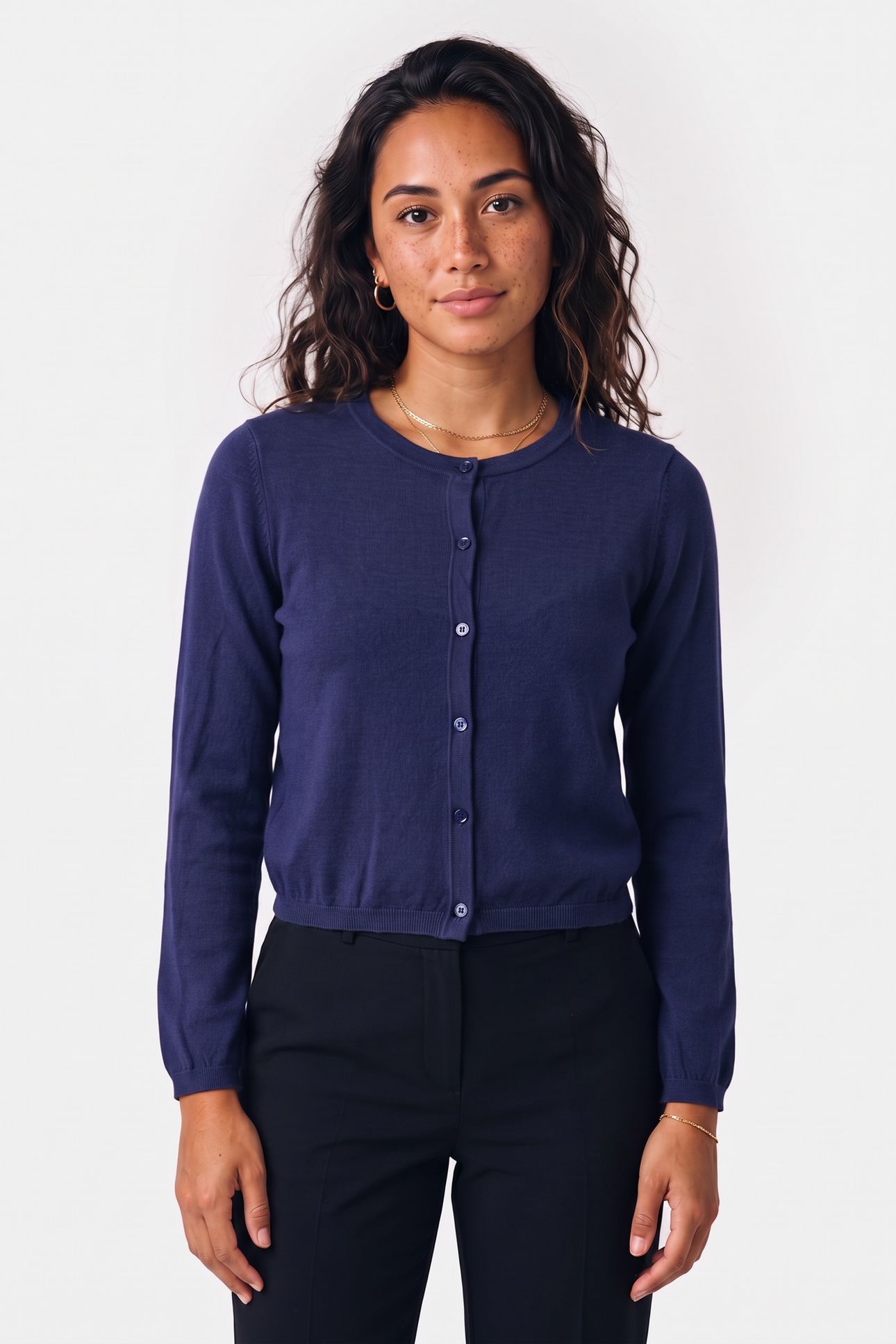 KNITTED JACKET BLUE 1