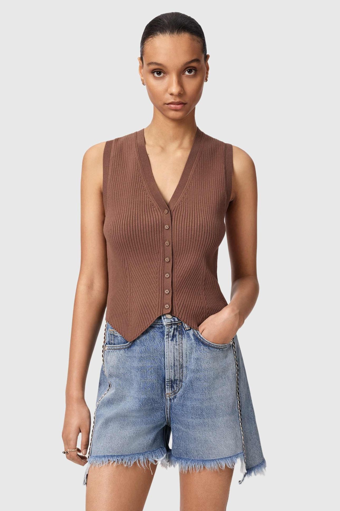 CRUZ WAISTCOAT PENNY BROWN 2