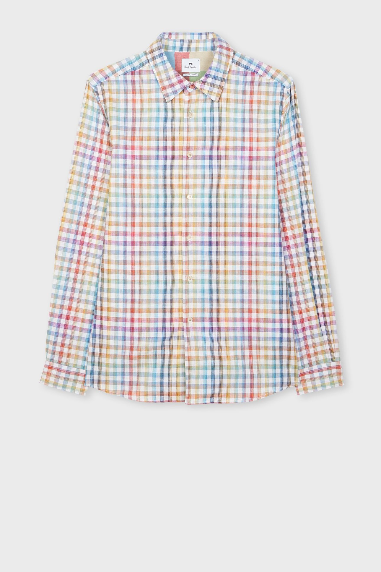 MENS LS REGULAR FIT SHIRT OFF WHITE 1