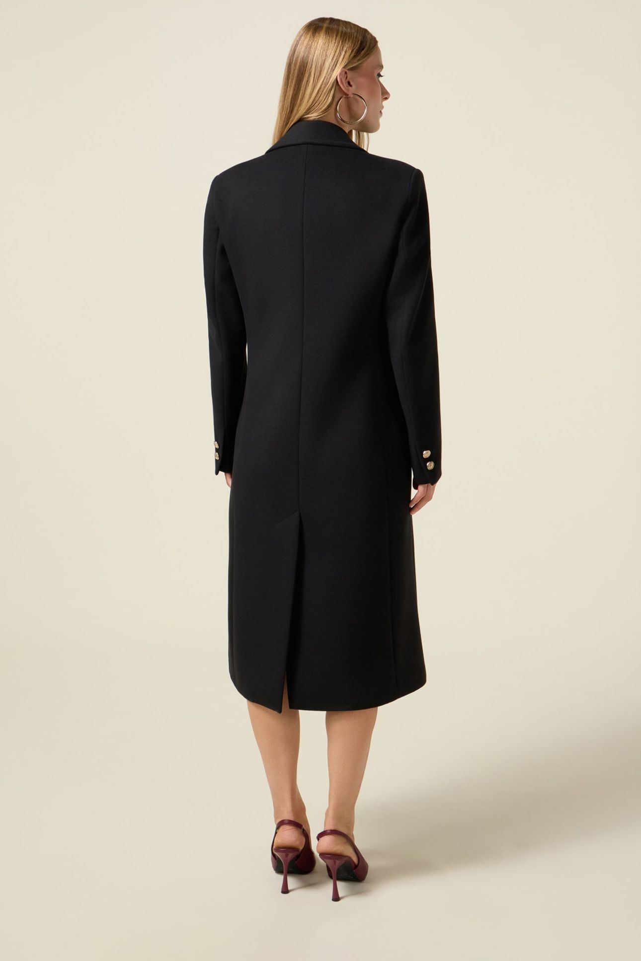 LONG DOUBLE-BREASTED COAT BLACK 3