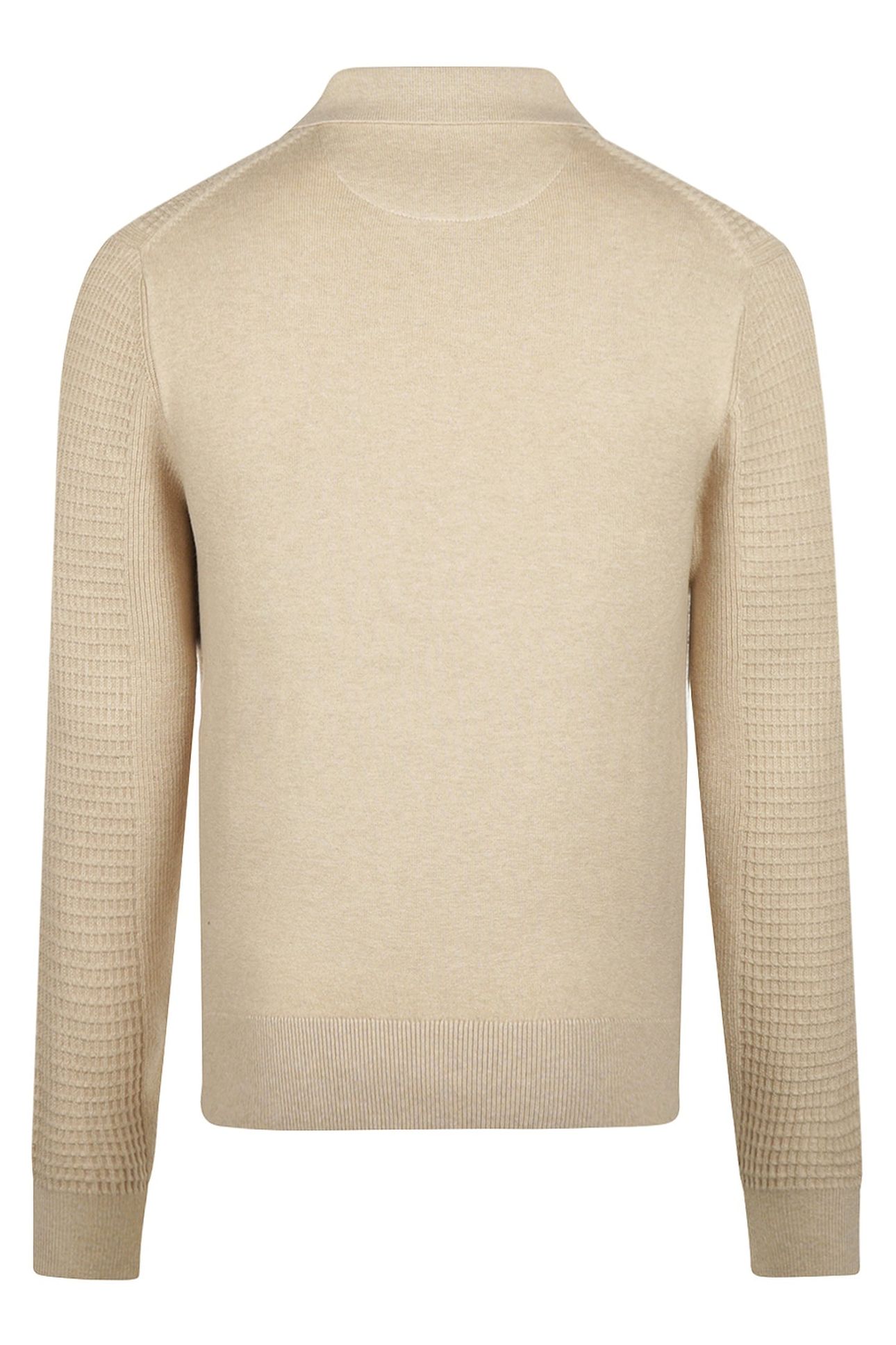 STRUCTURED POLO SWEATER SAND 2