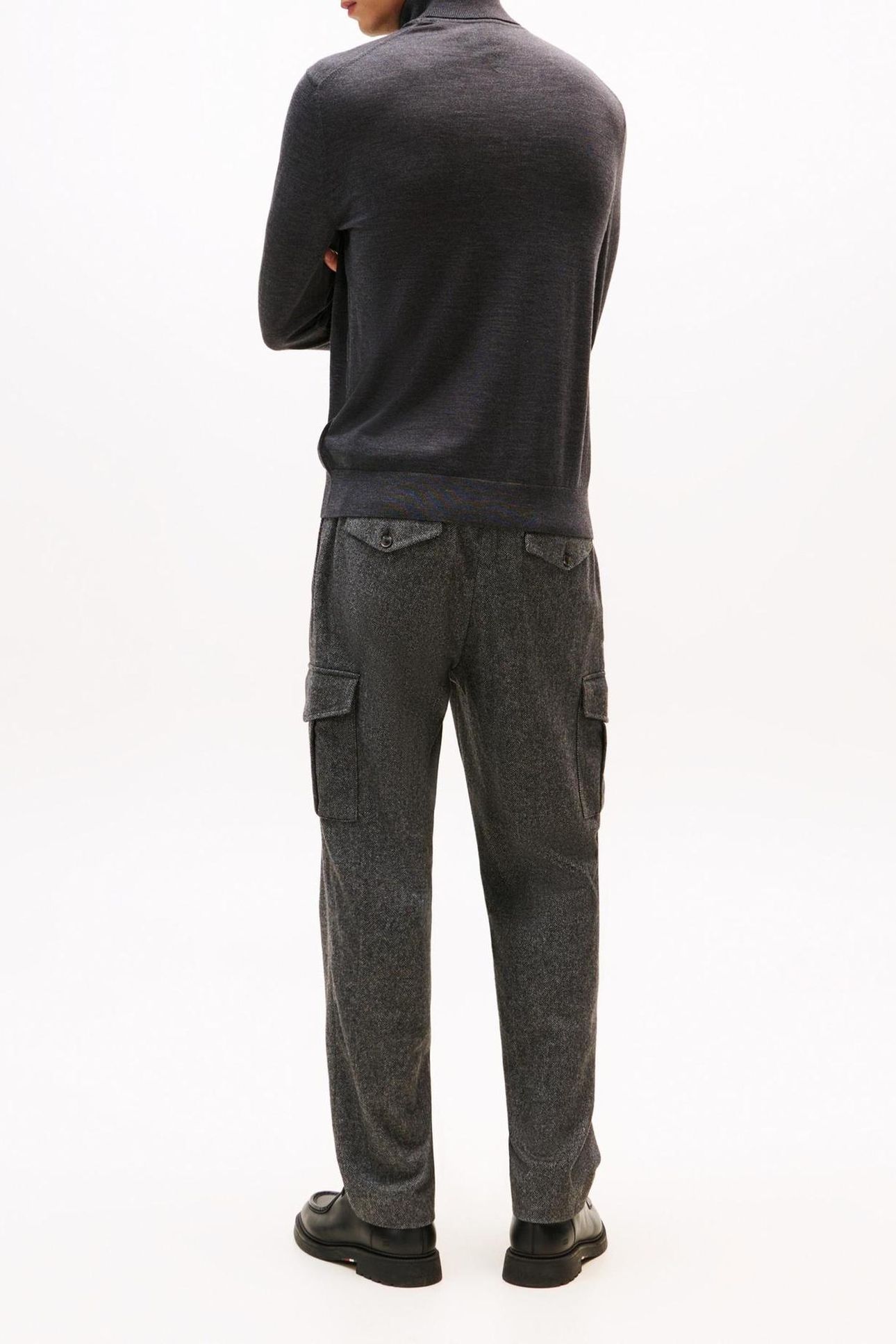 DC FINE MERINO ROLL DARK GREY HEATHER 3