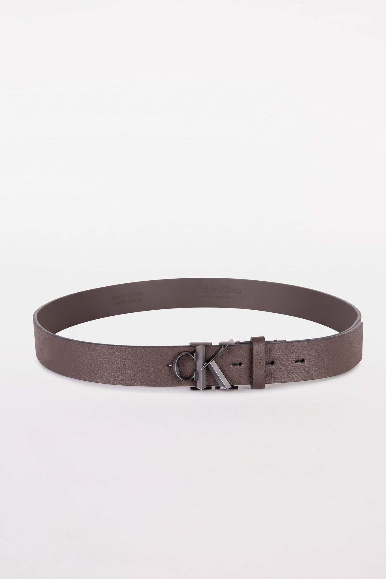 CK BUCKLE 32MM BELT CK DARK BROWN 4