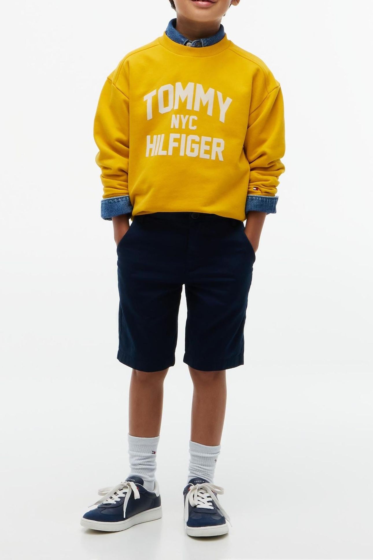 BOYS 1985 CHINO SHORT DARK BLUE 3