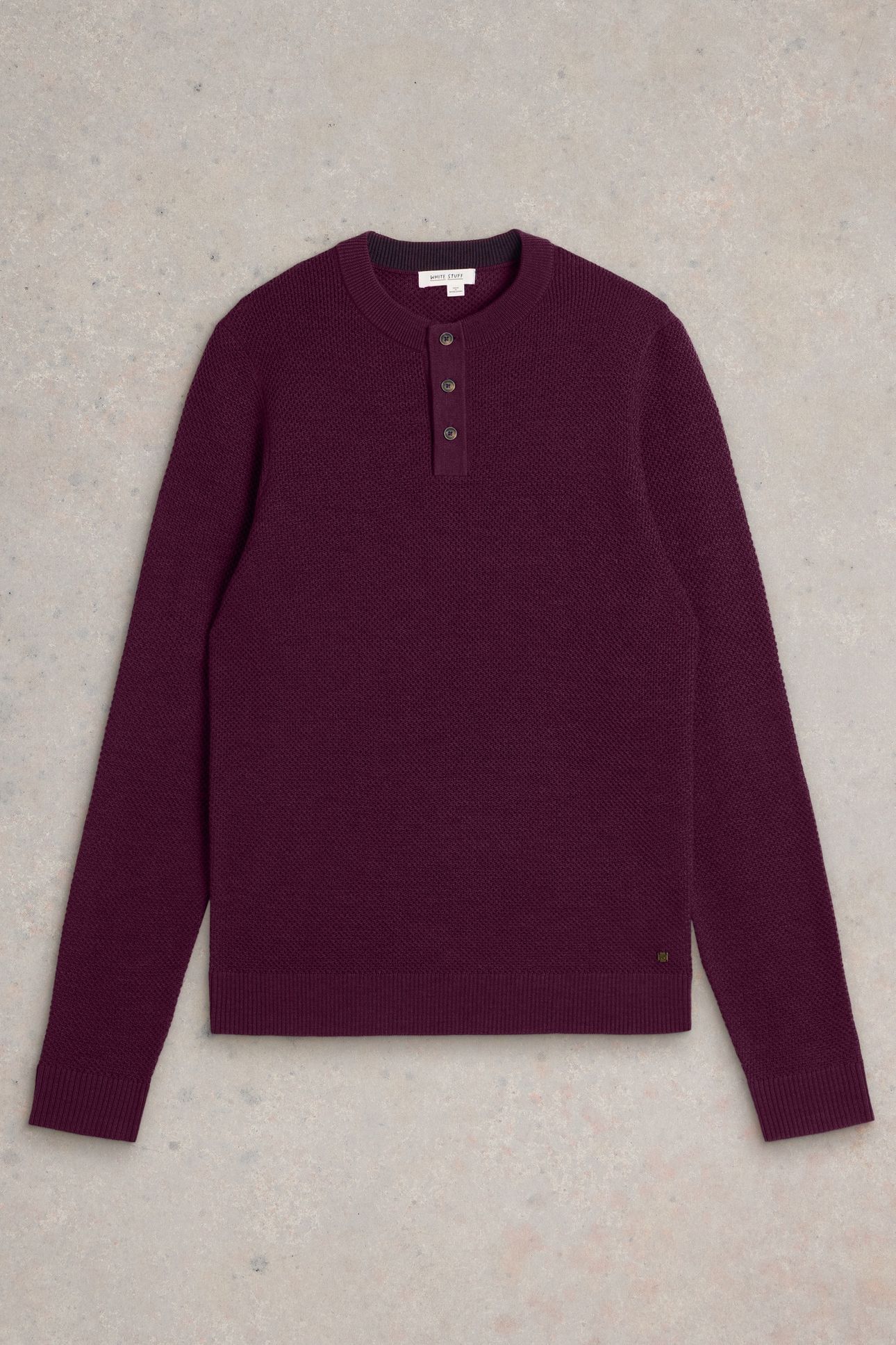 NEWPORT MERINO HENLEY DARK PLUM 3