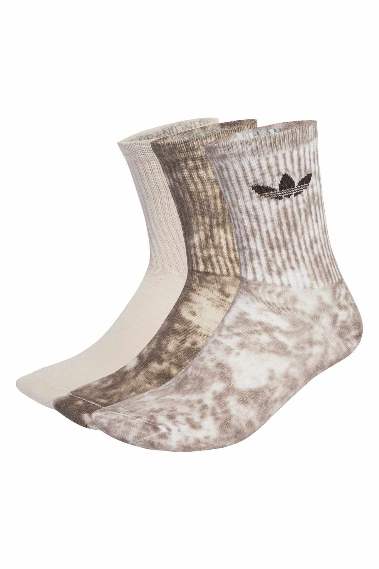 UNISEX TIE DYE CR 3-PACK TRACE BROWN 1