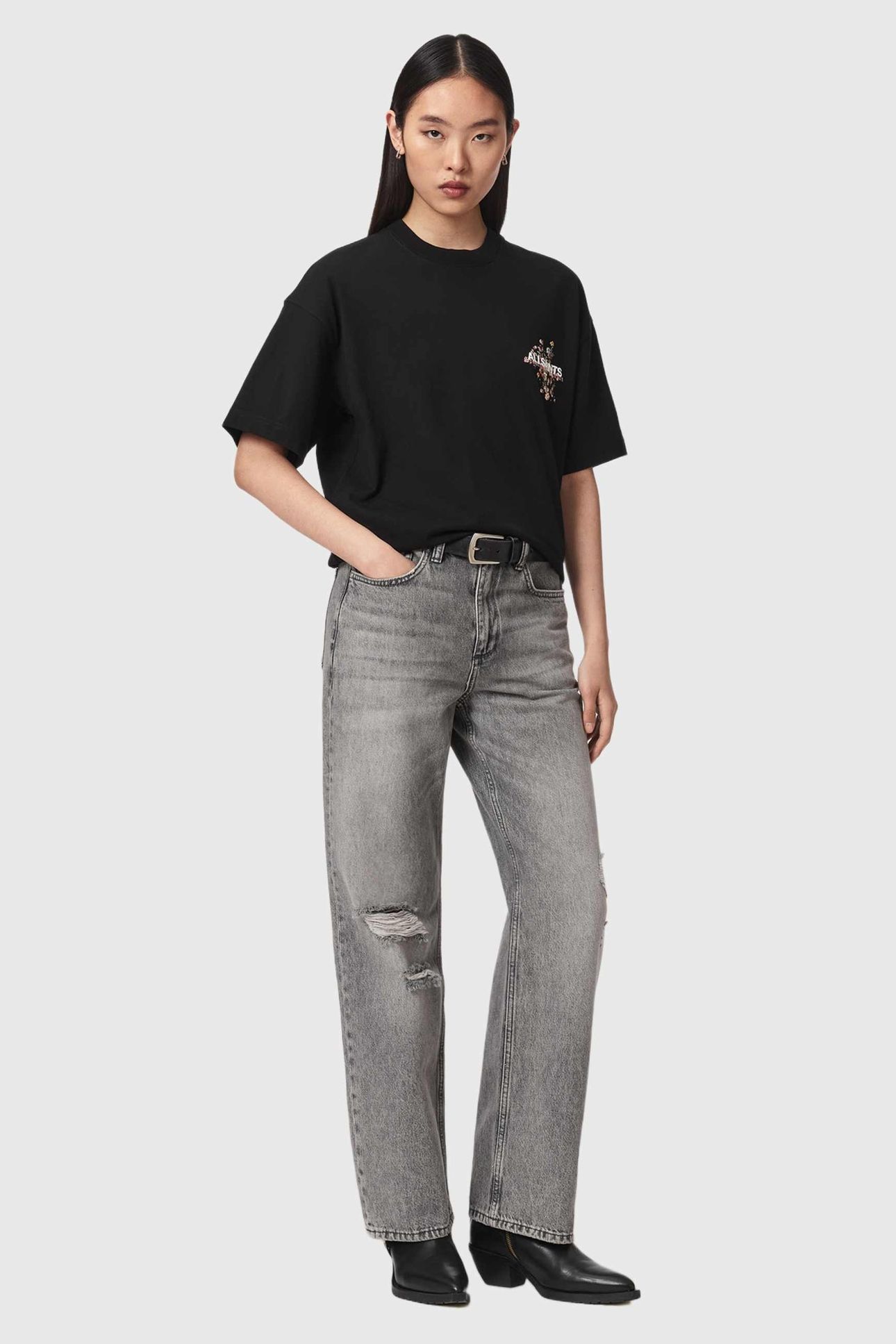 VALEN ETTA TEE BLACK 1
