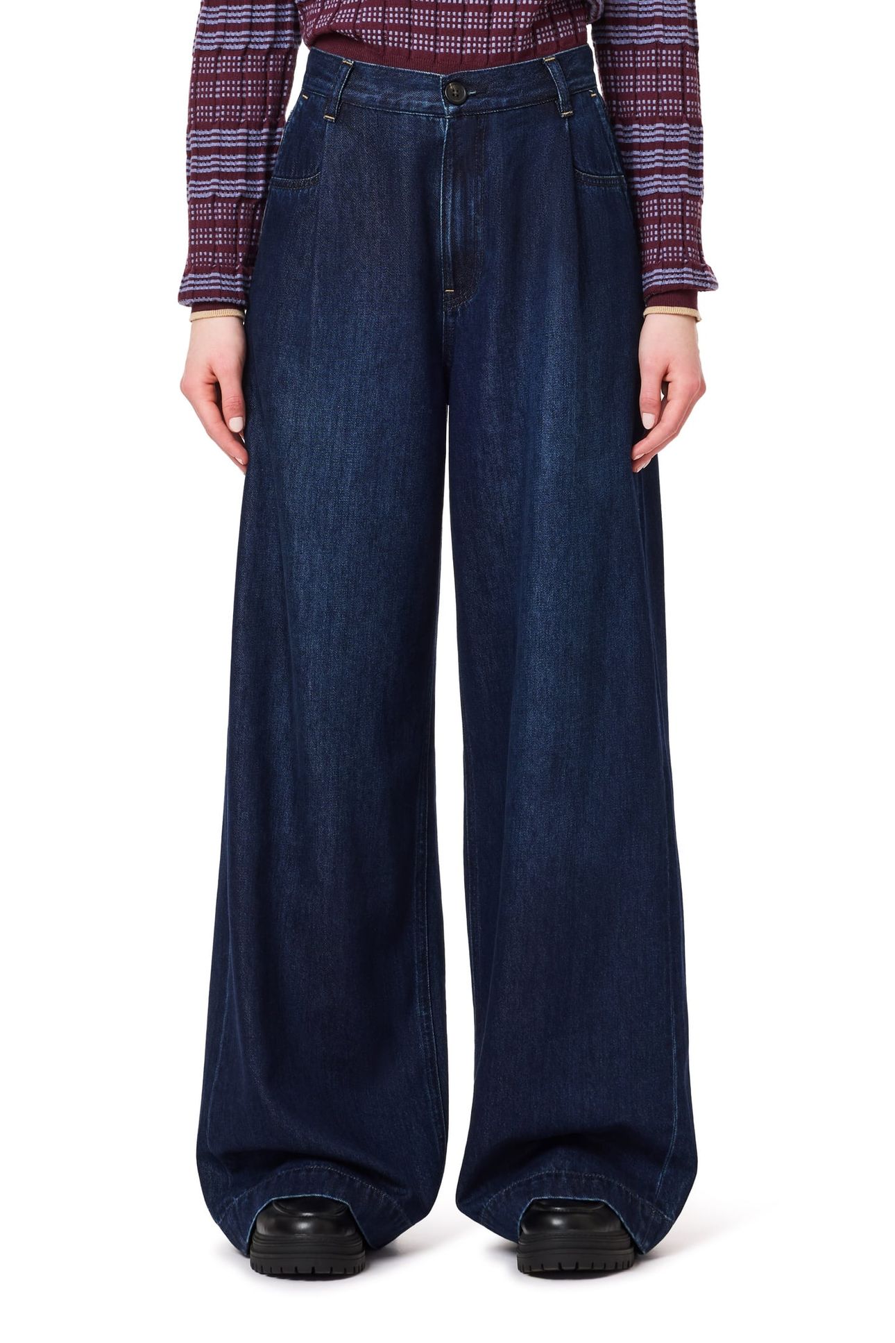 WIDE DENIM TROUSER RINSE 1