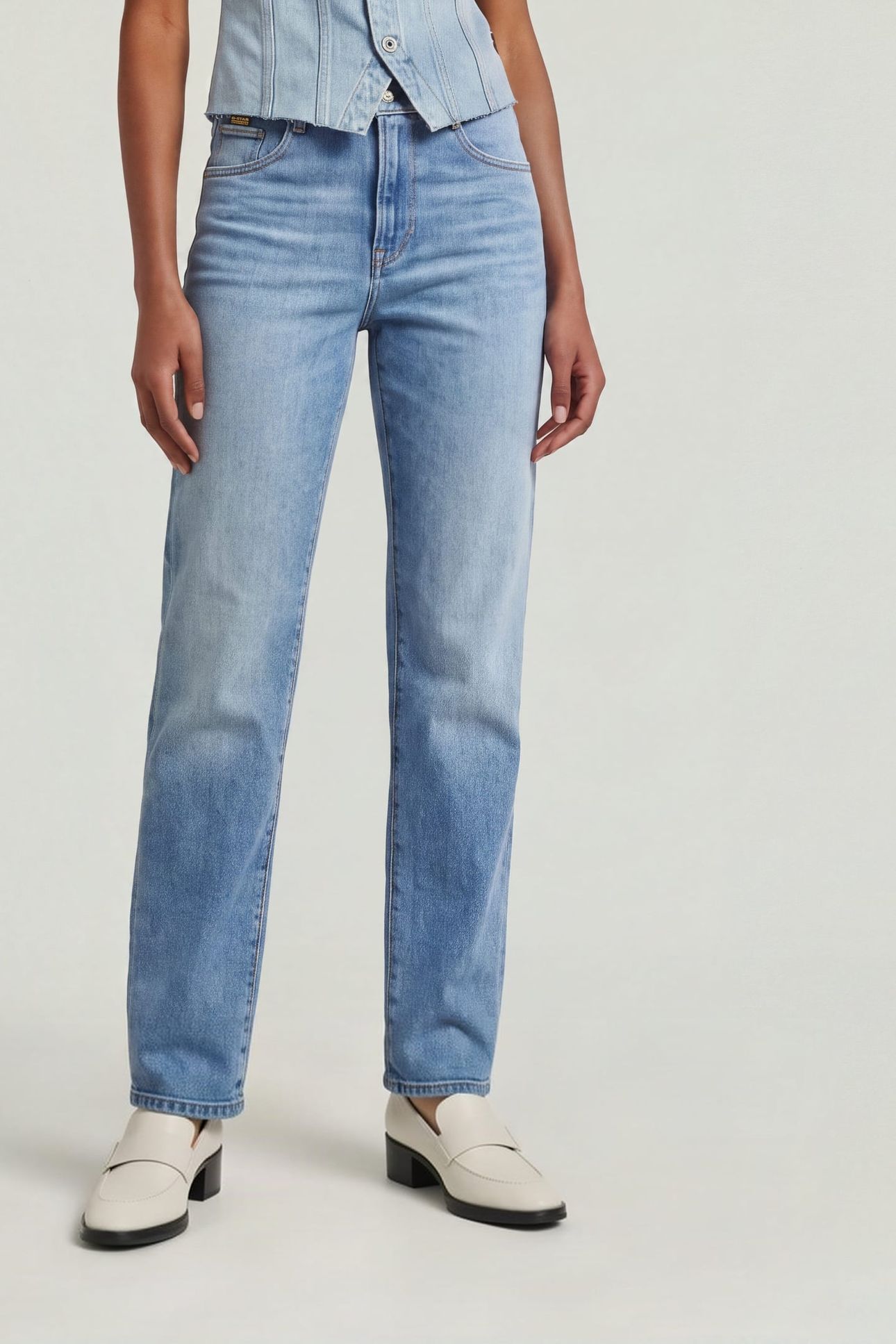 VIKTORIA HIGH STRAIGHT LIGHT/PASTEL BLUE 1