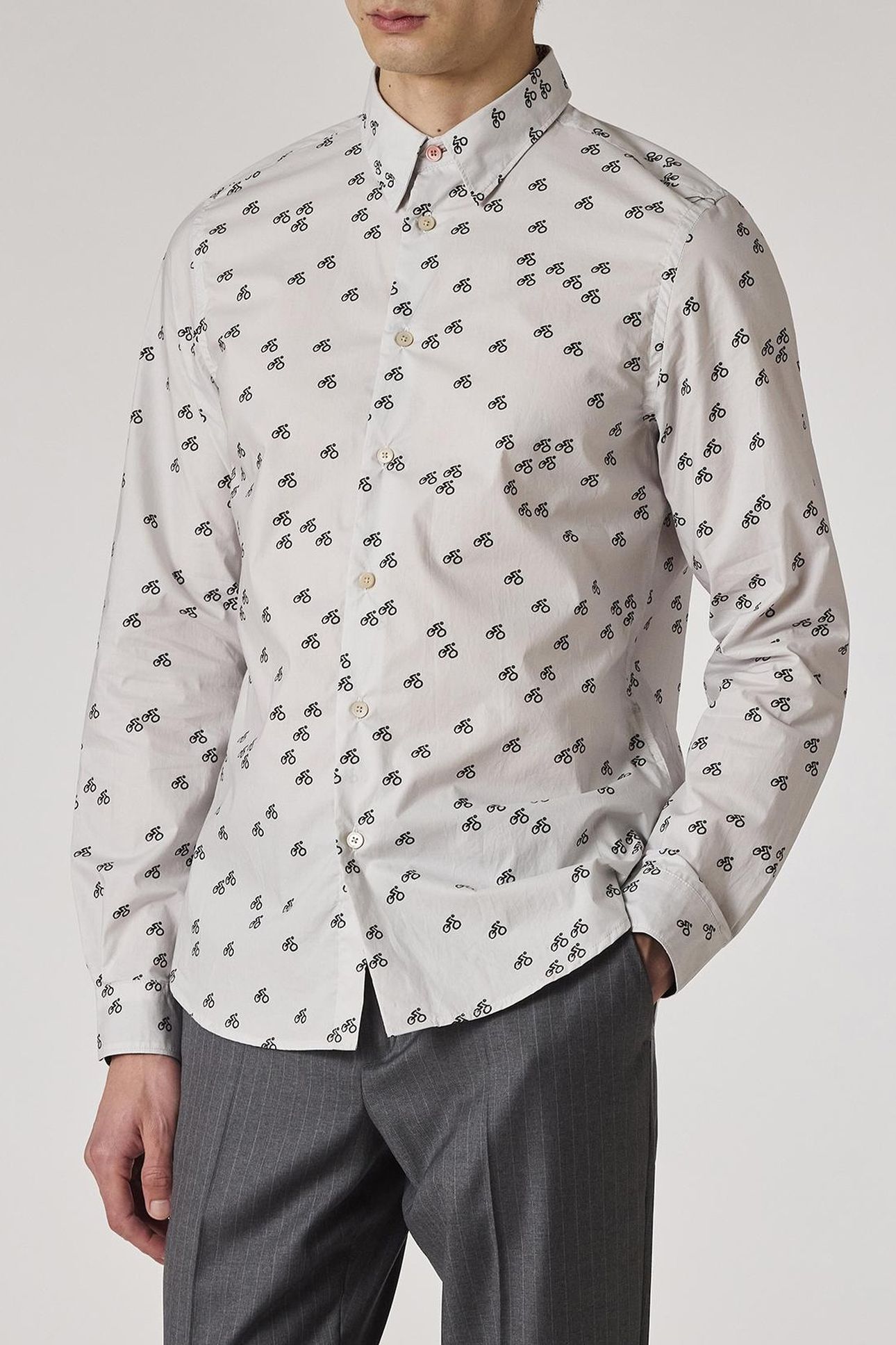 MENS LS TAILORED FIT SHIRT WHITE 1