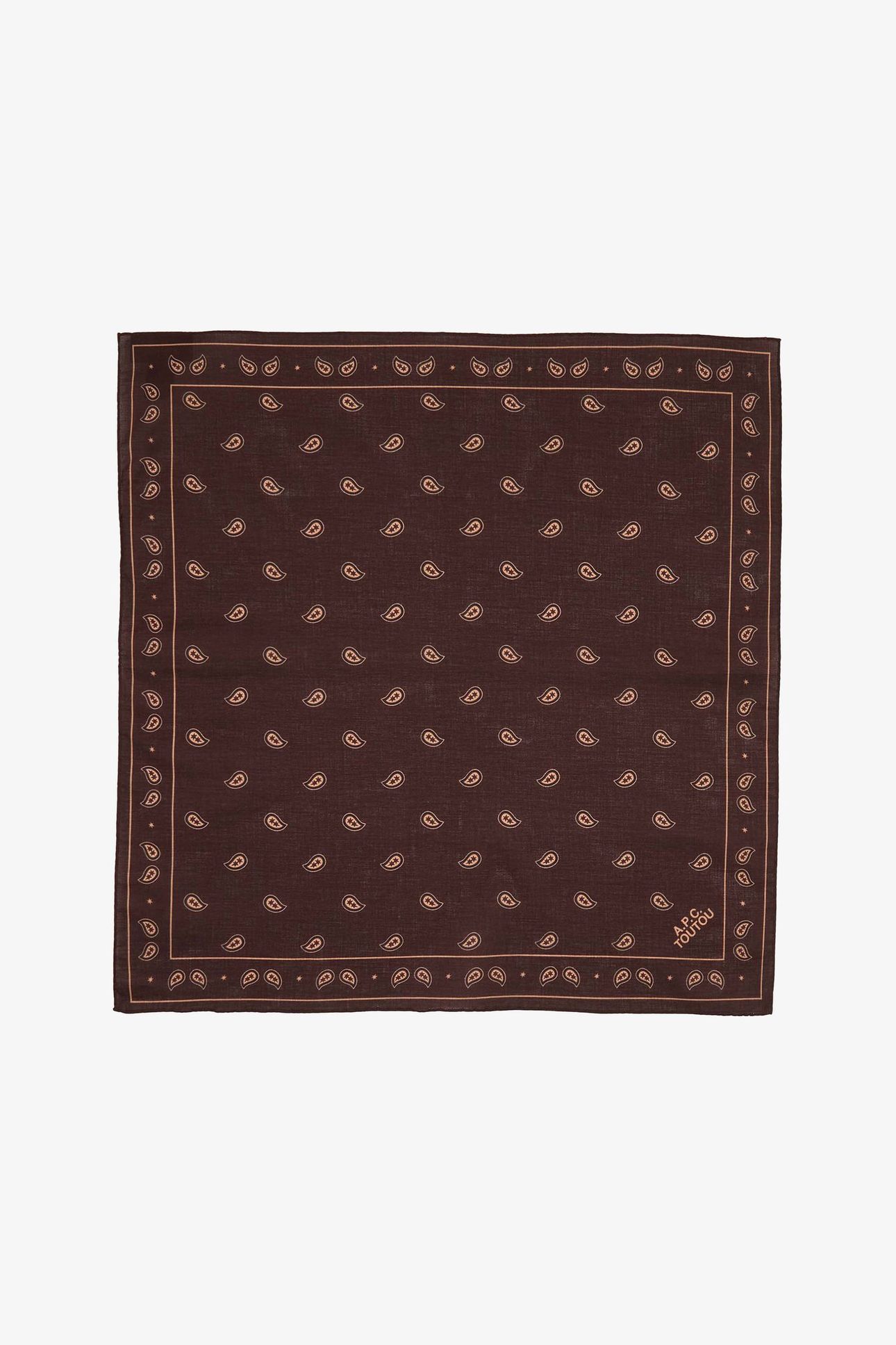 BANDANA PRINTED DOG BROWN 2