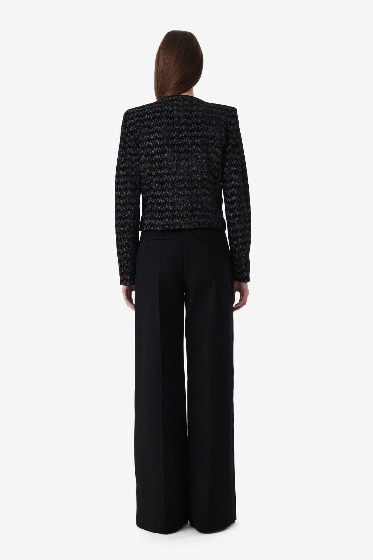 LUANE JACKET BLACK LUREX 2