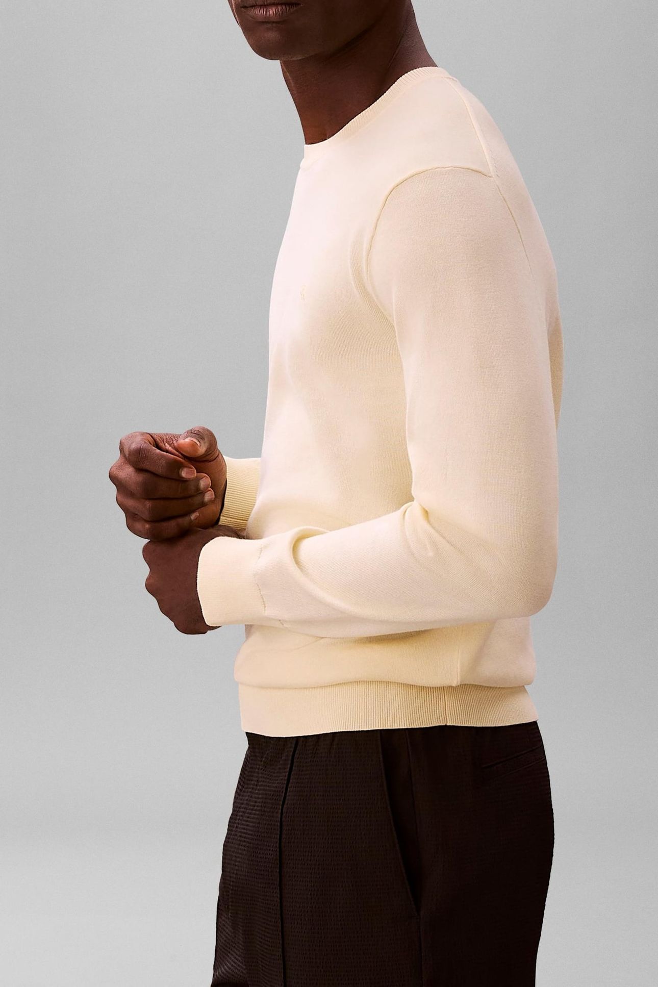 LS SUPIMA COTTON CREW PEAR SORBET 5