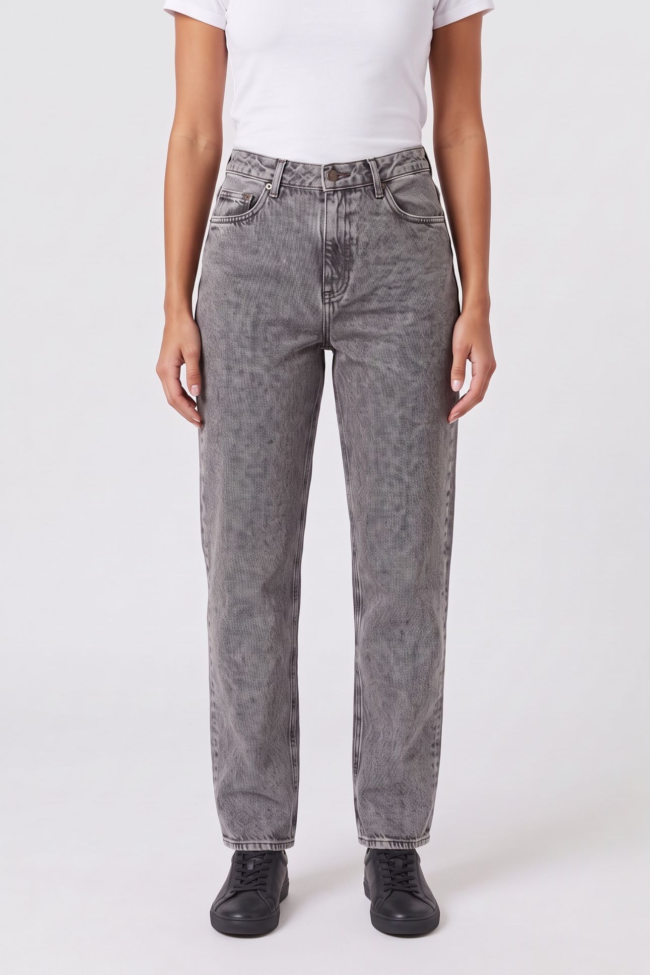 TIZANIE 5-POCKET TROUSERS GRIS POIVRE ET SEL 1