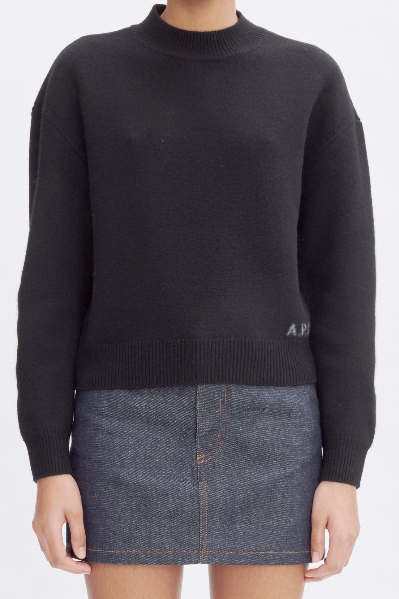 SWEATER CREW NECK BLACK 1