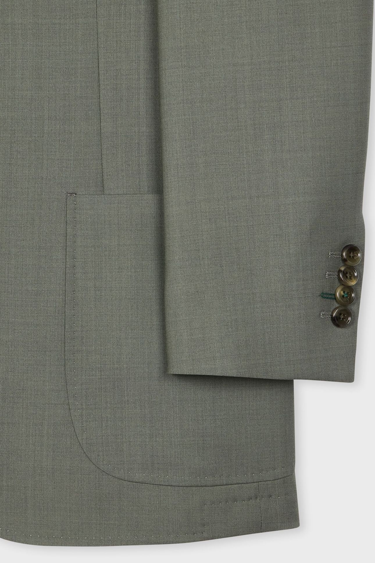 MENS 2 BUTTON JACKET PETROL GREEN 8