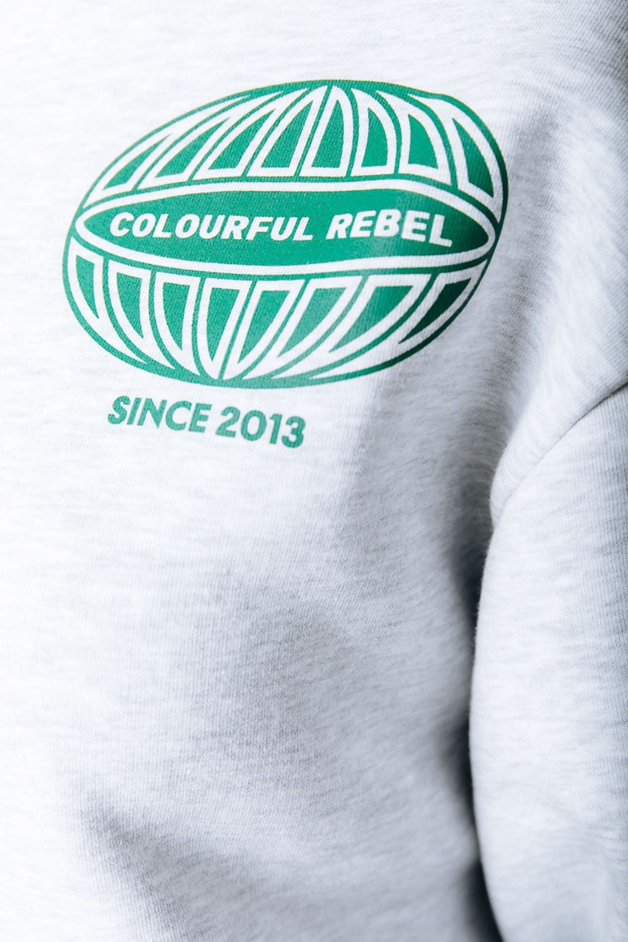 RACER LOGO DROPPED SHOULDER SWEAT LIGHT GREY MELANGE 3