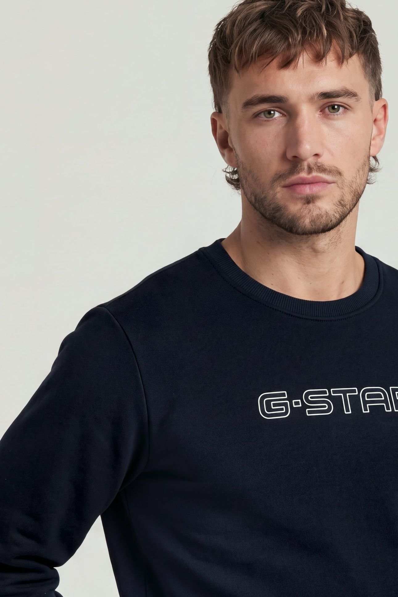G-STAR SLIM CREW SWEAT L/S BLUE 5