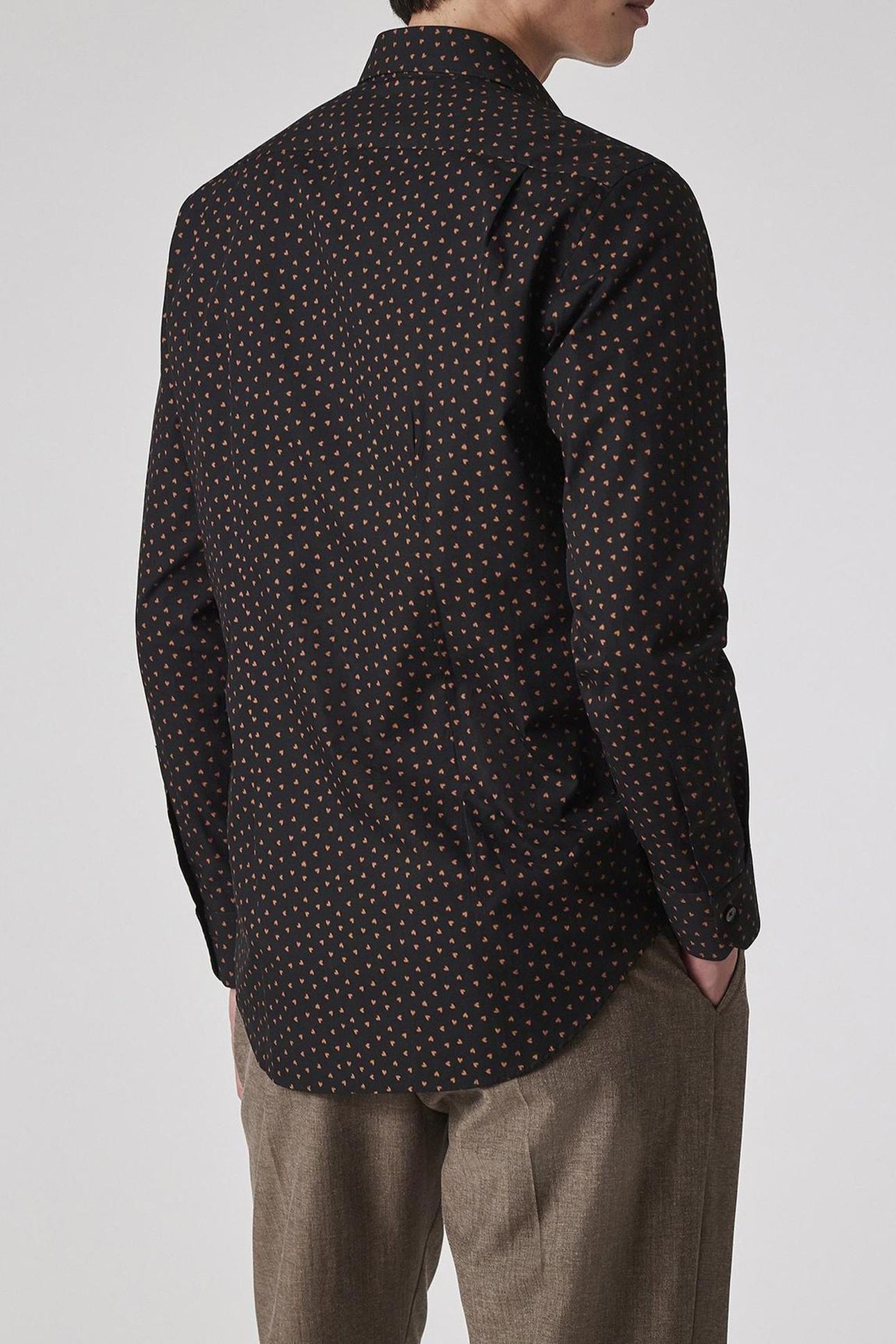 MENS S/C TAILORED FIT SHIRT BLACK 3