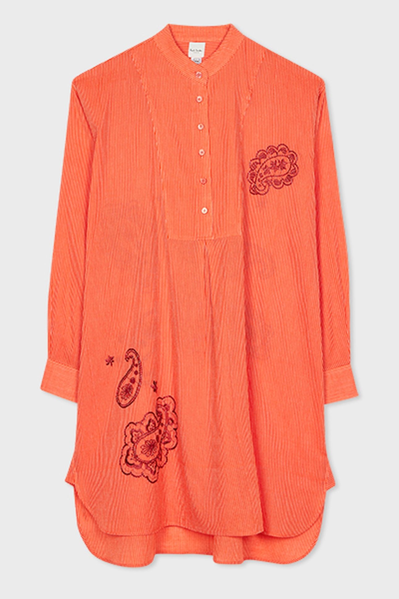 WOMEN KAFTAN STRPE PAISLY ORANGE 1