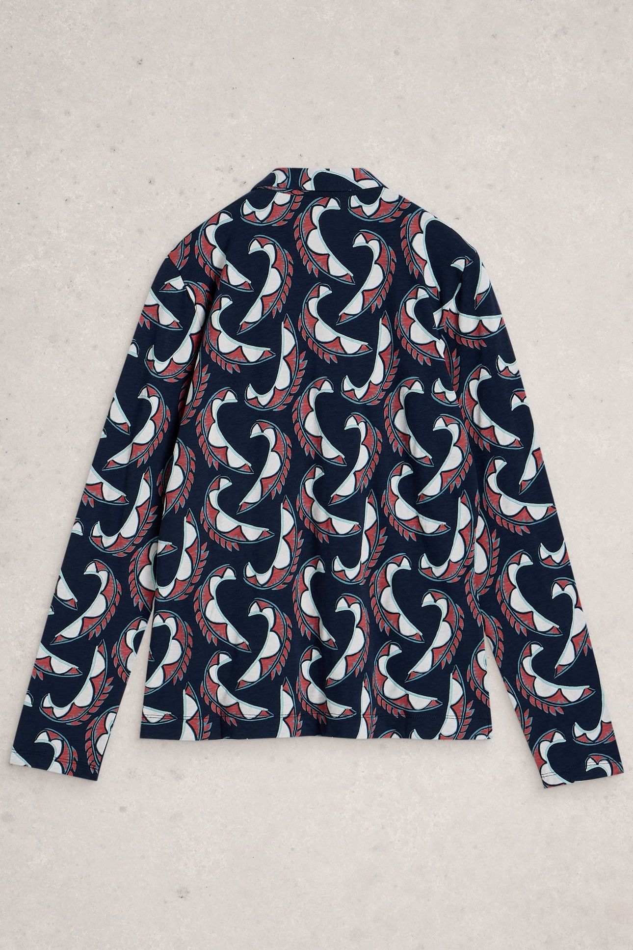 COSMIC LS SHIRT NAVY PRINT 2