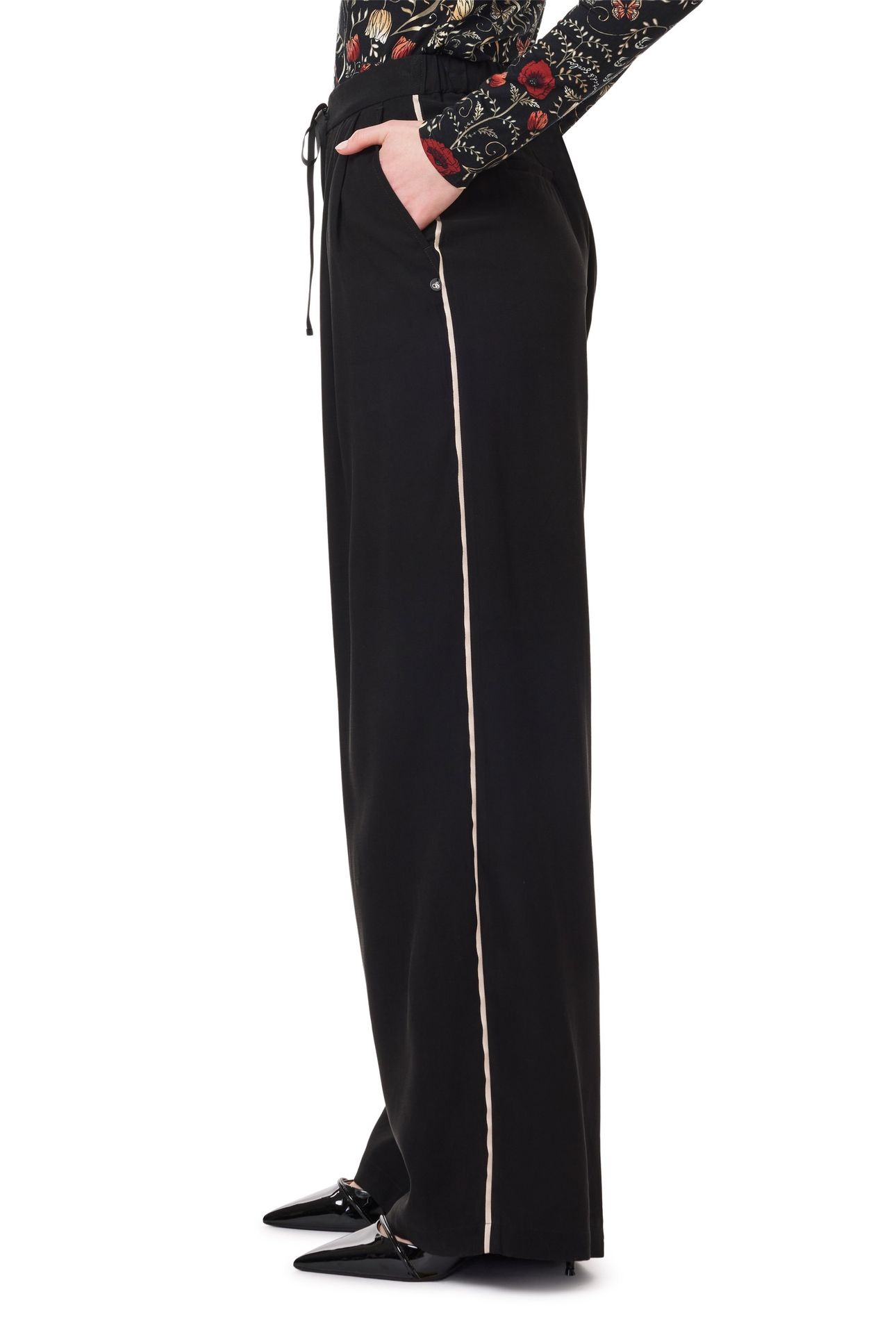 WIDE LAG PANT WITH TIE SCARAB 5