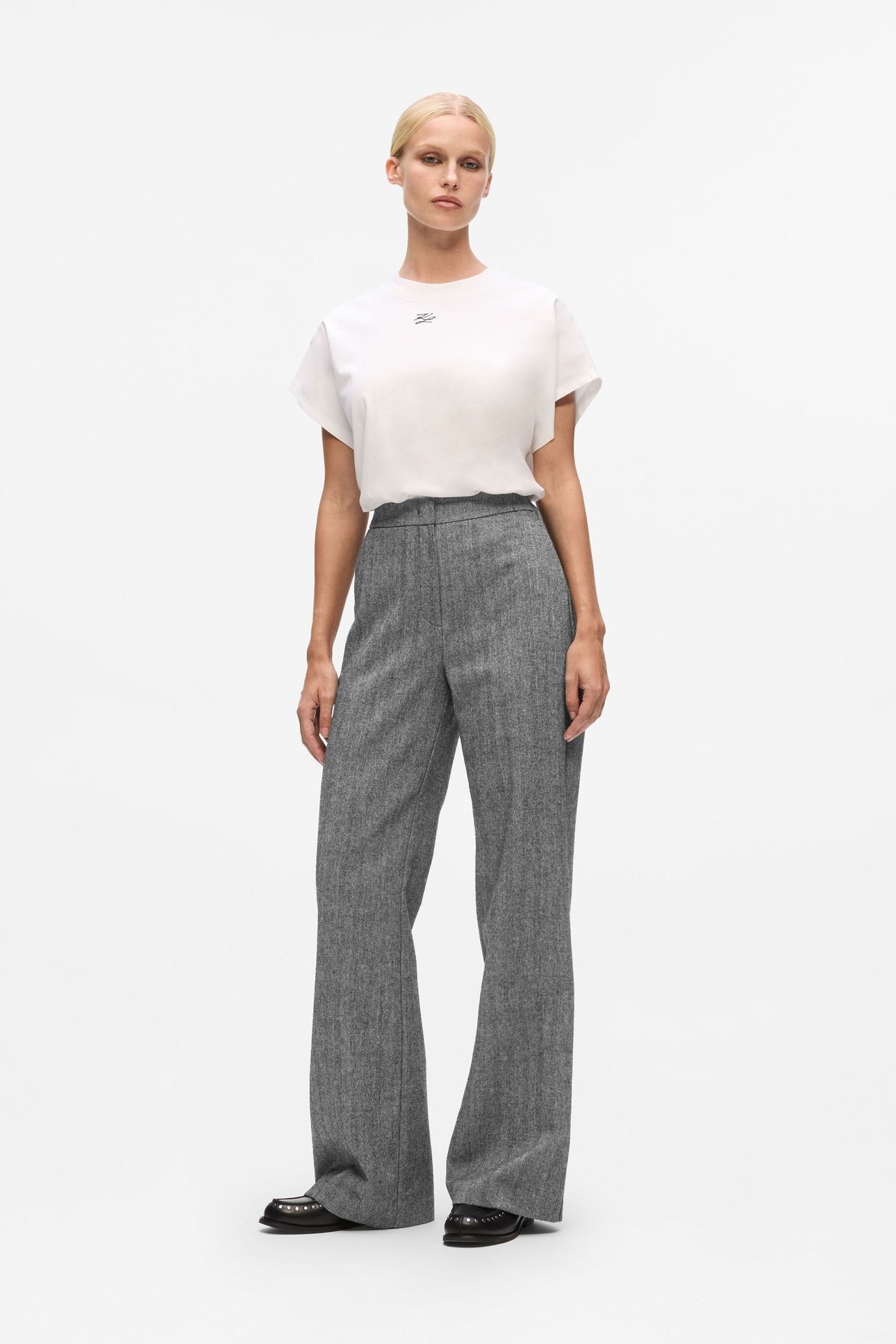 TWEED PANTS GREY/BLACK 2