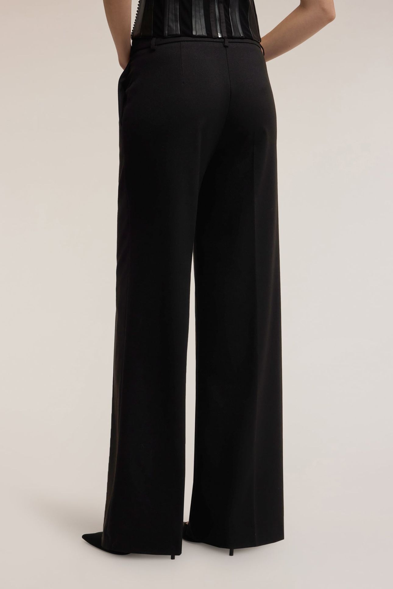 PALAZZO PANTS MIXED LUREX SMART COUTURE BLACK 3