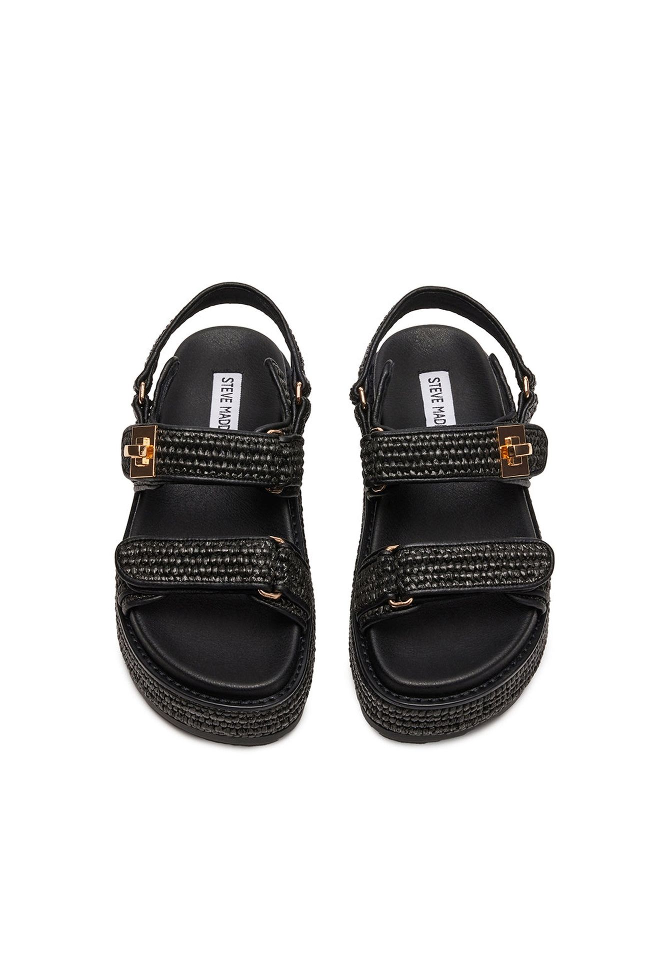 BIGMONA SANDALS BLACK RAFFIA 5