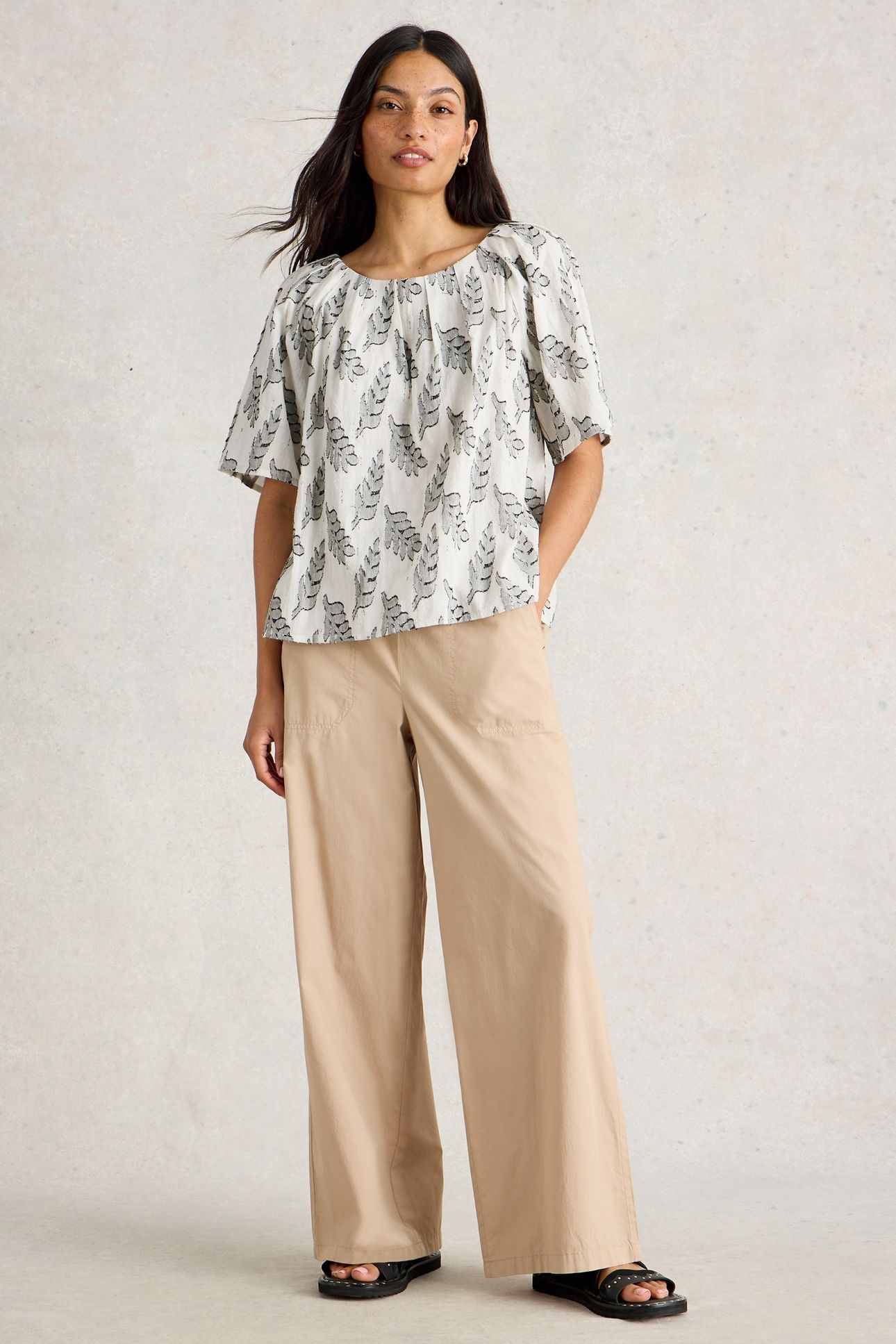 SPRUCE JAQUARD TOP WHITE MULTI 2