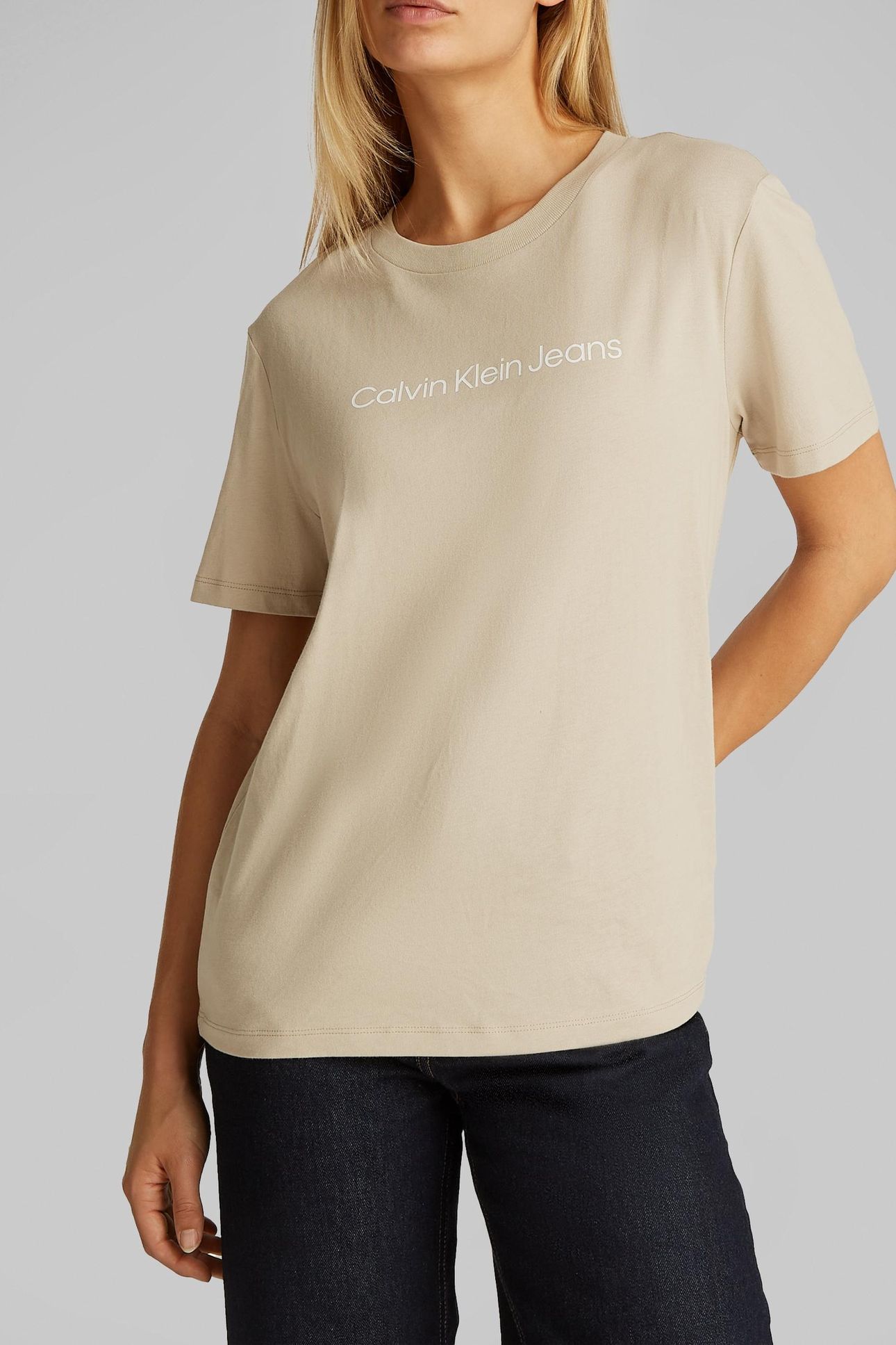 INST LOGO STRAIGHT T-SHIRT WHITE PEPPER 1