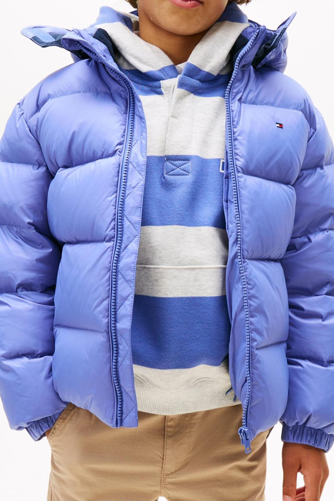 BOYS ESSENTIAL DOWN JACKET SOFT SAPPHIRE 1