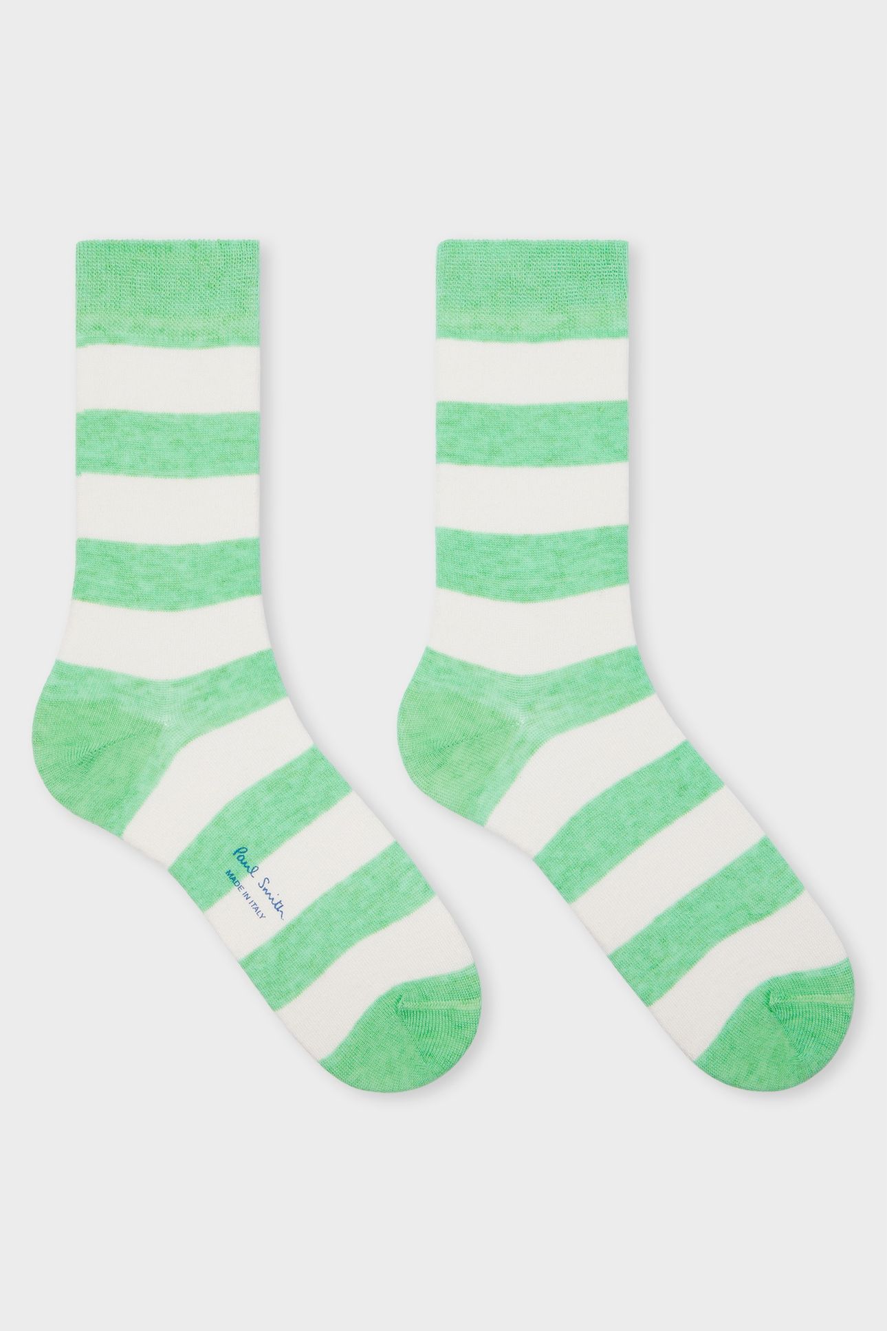WOMEN SOCK JULIA LINEN EMERALD GREEN 2