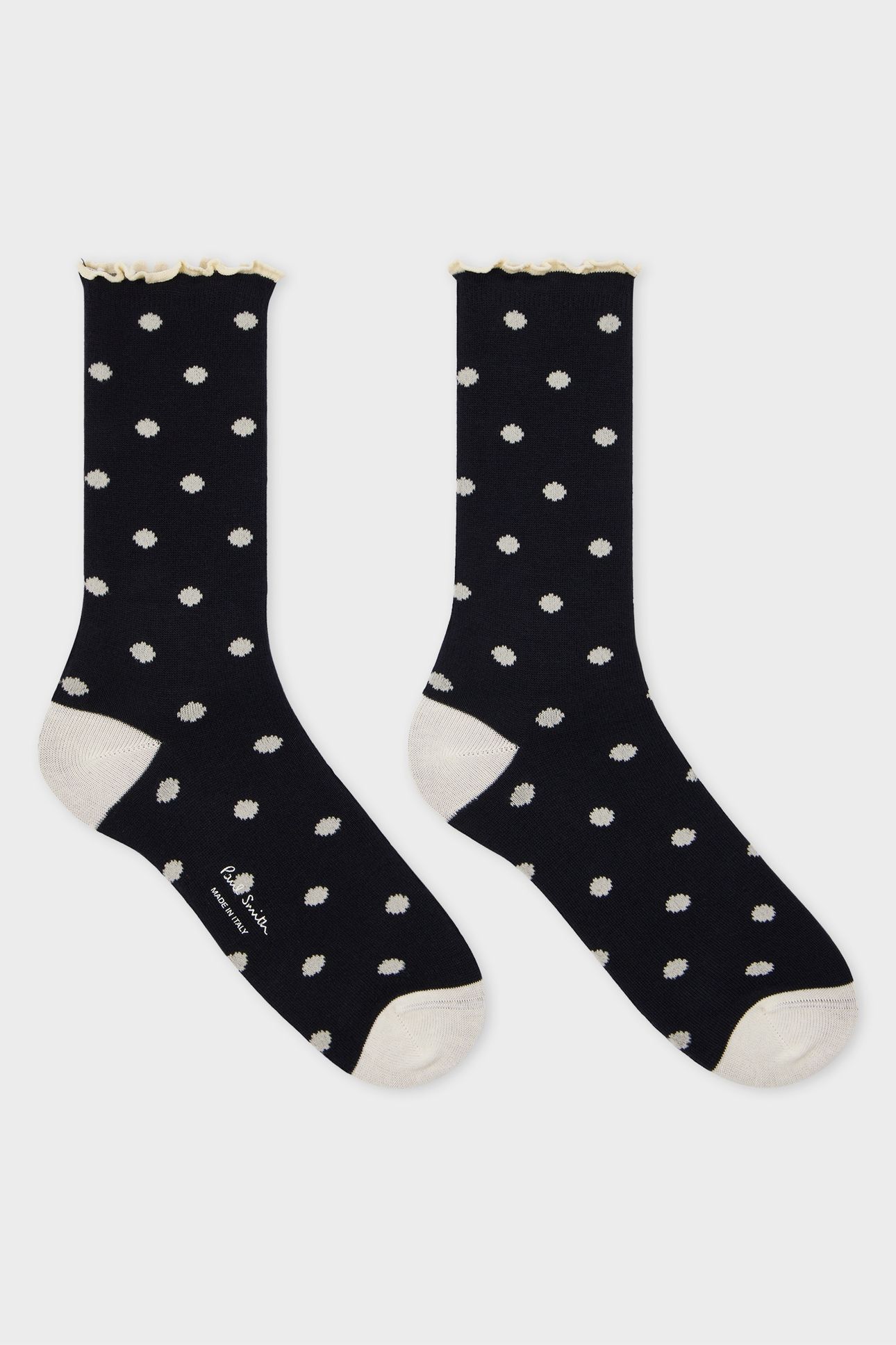 WOMEN SOCK JENNY POLKA NAVY 2